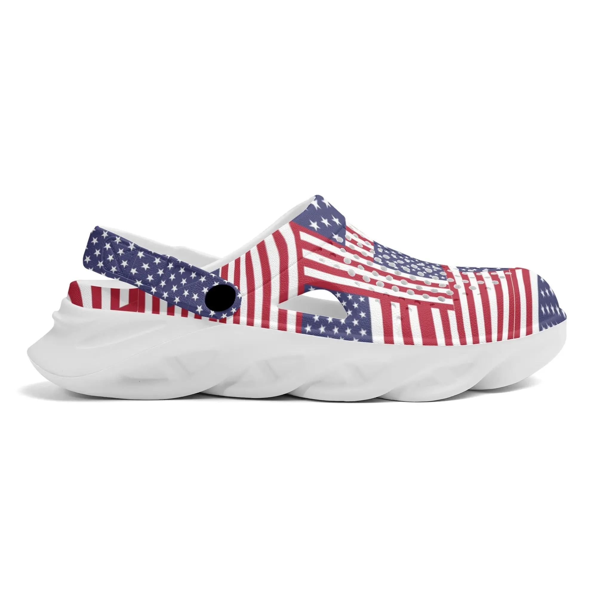 4th of July Patriotic Womens Summer Beach Hollow Out Sandals