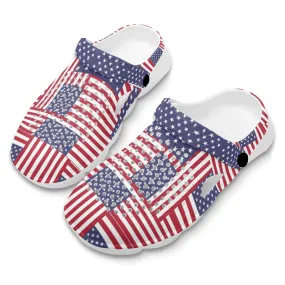 4th of July Patriotic Womens Summer Beach Hollow Out Sandals