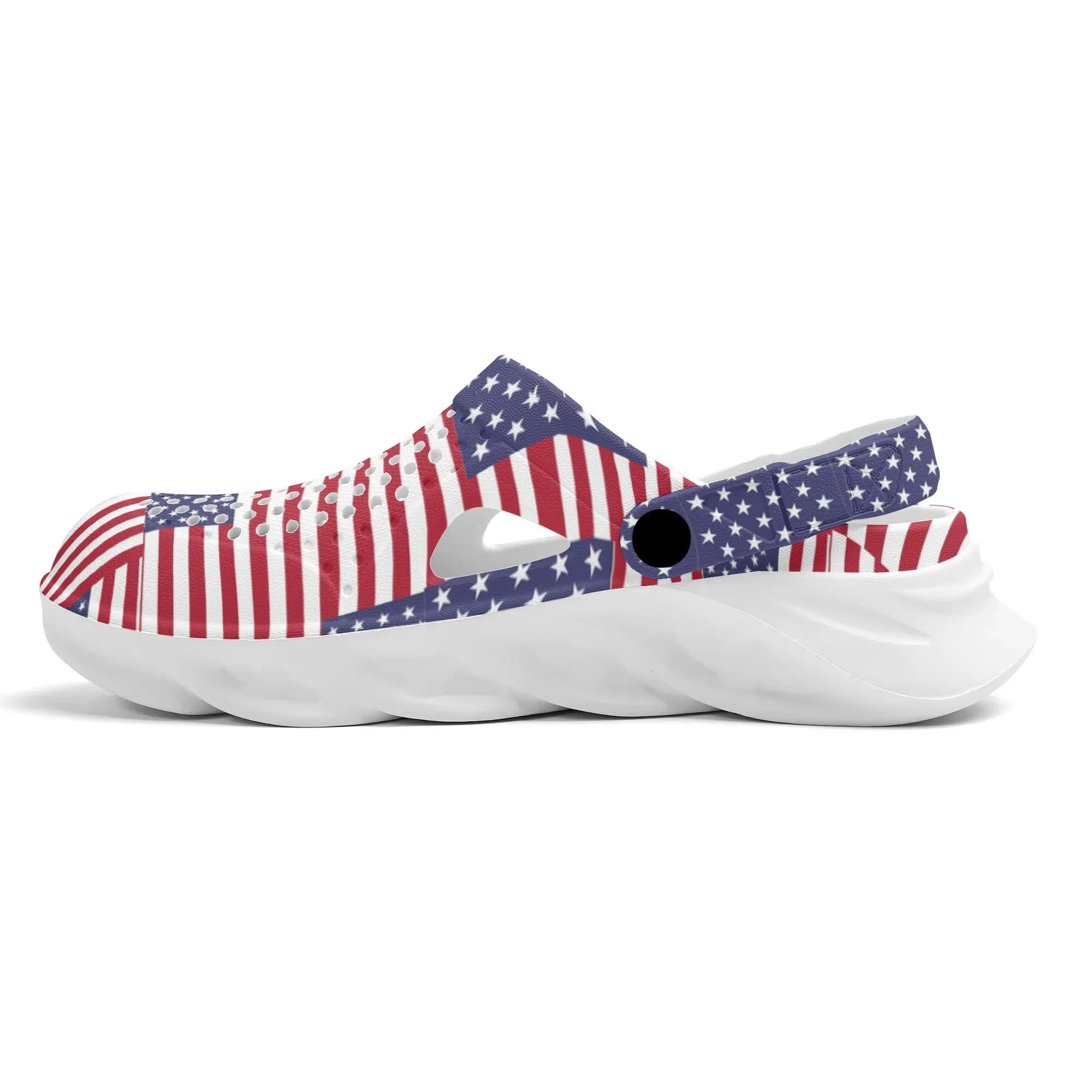 4th of July Patriotic Womens Summer Beach Hollow Out Sandals