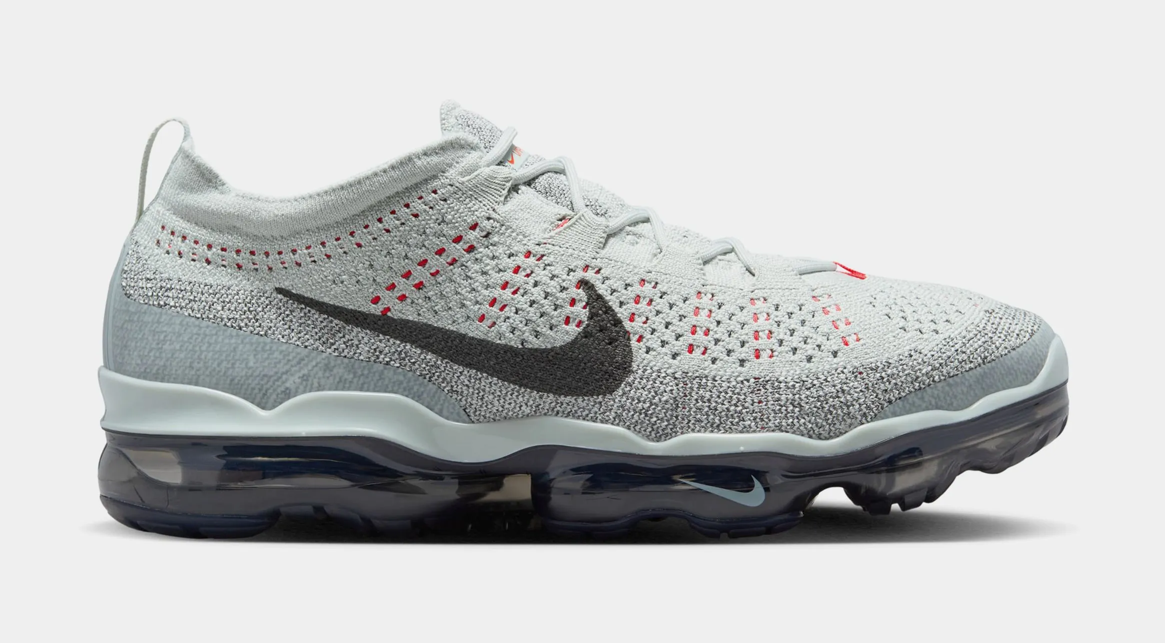 Air VaporMax 2023 Flyknit Mens Running Shoes (Light Silver/Picante Red/Anthracite/Smoke Grey)