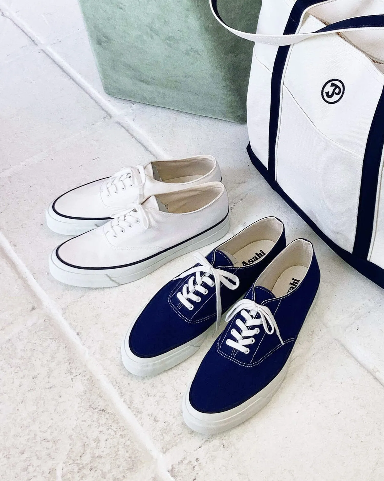 Asahi Navy Deck Shoe