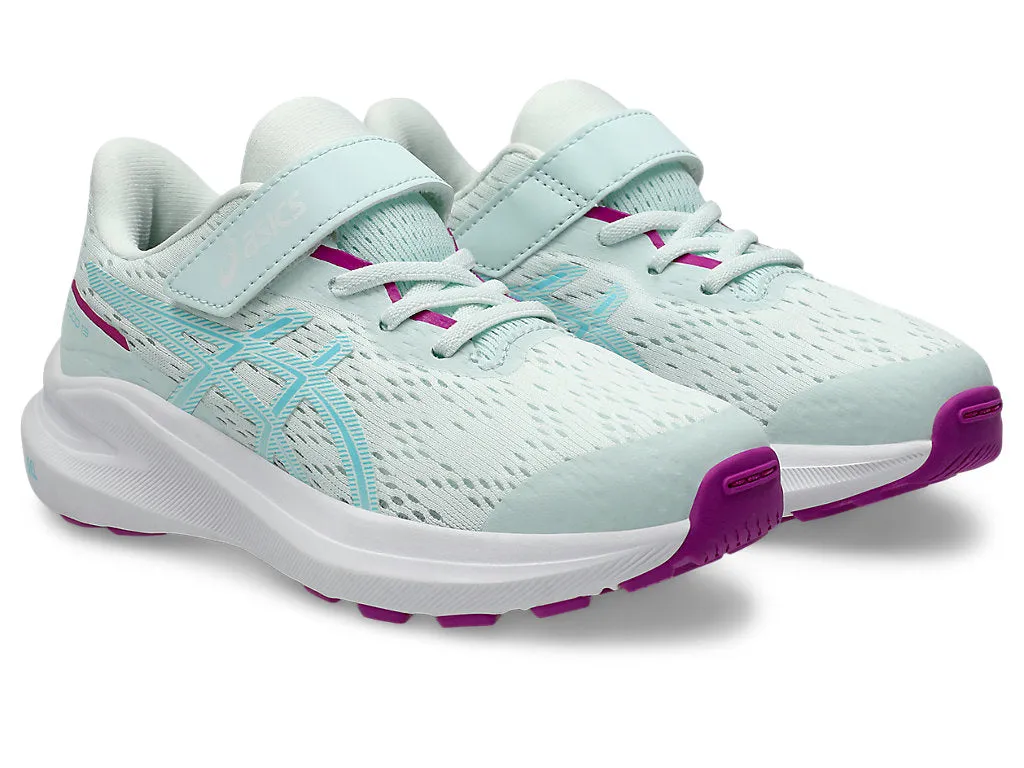 ASICS KID'S GEL GT 1000 PS SEA/CYAN RUNNING SHOES