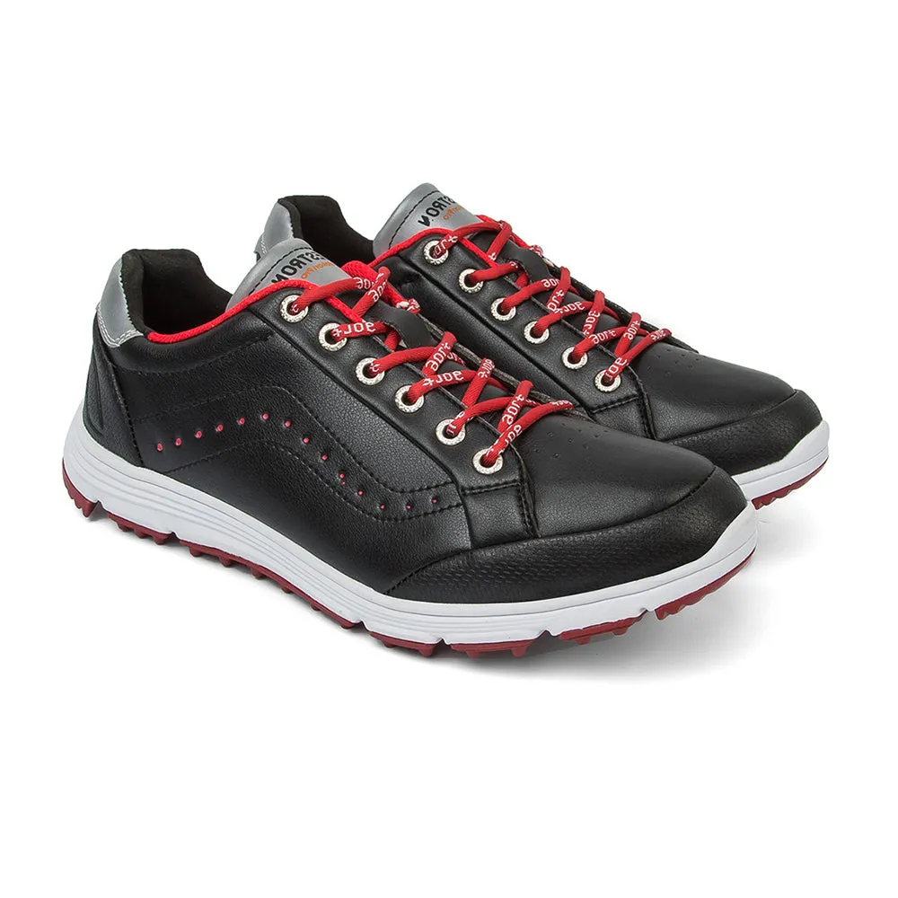 Ask Echo G718 Men's Breathable Spikeless Golf Shoes / Black