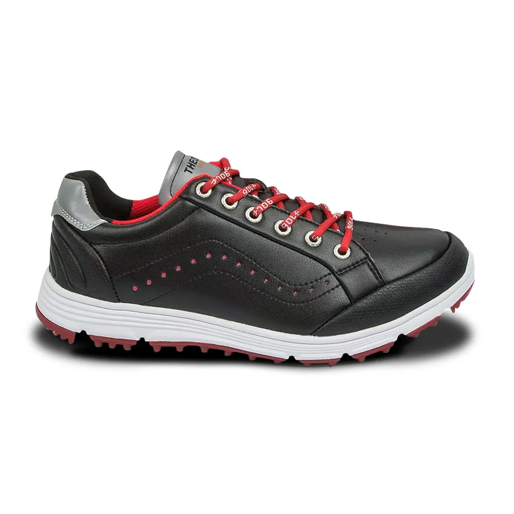 Ask Echo G718 Men's Breathable Spikeless Golf Shoes / Black