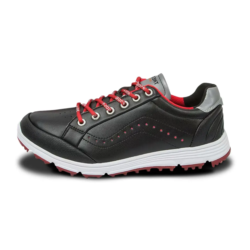 Ask Echo G718 Men's Breathable Spikeless Golf Shoes / Black