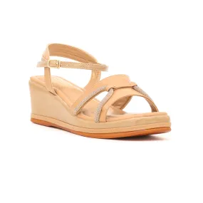 Beige Wedge Sandal FR4908