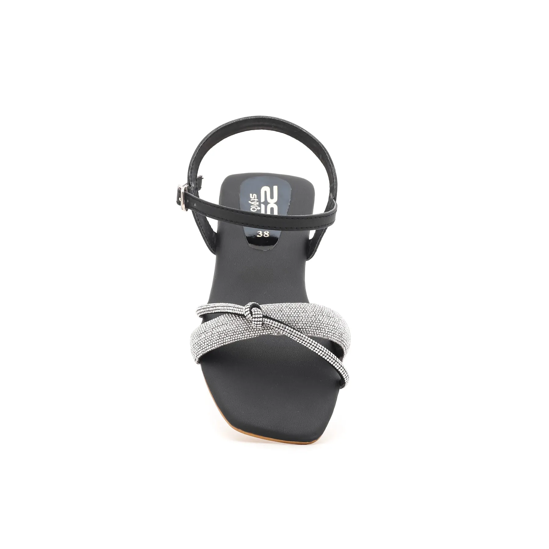 Black Fancy Sandal FN5455