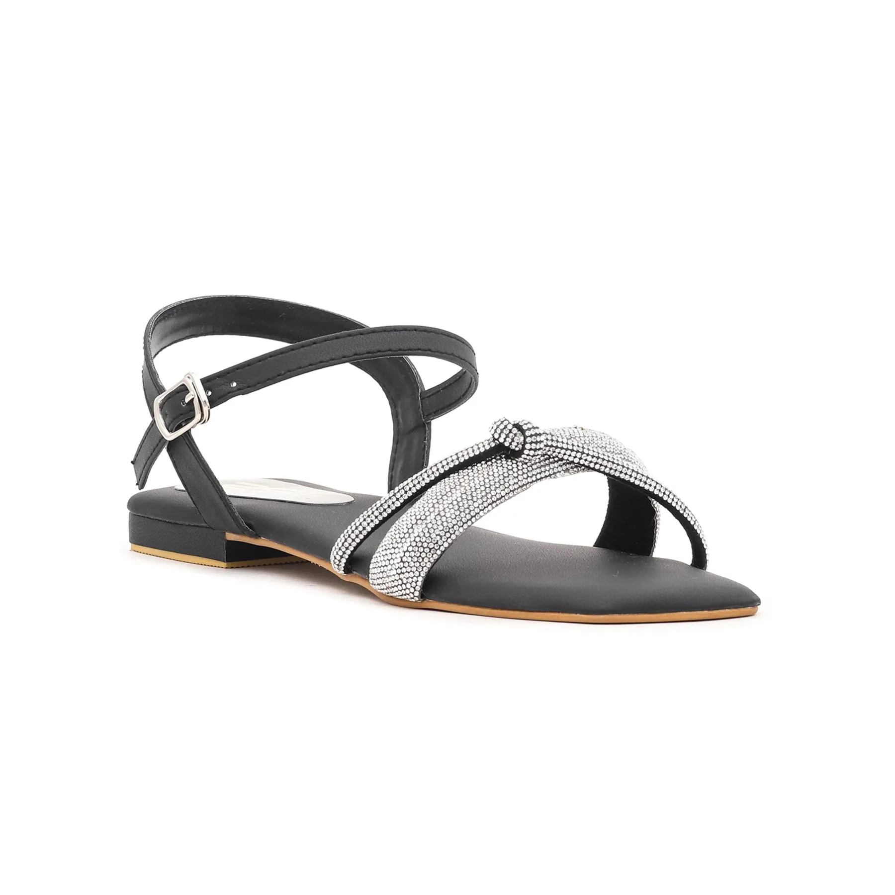 Black Fancy Sandal FN5455