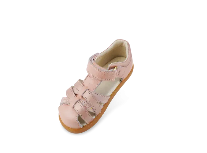 Bobux Iwalk Cross Jump Sandal - Dusk Pearl Rose Gold