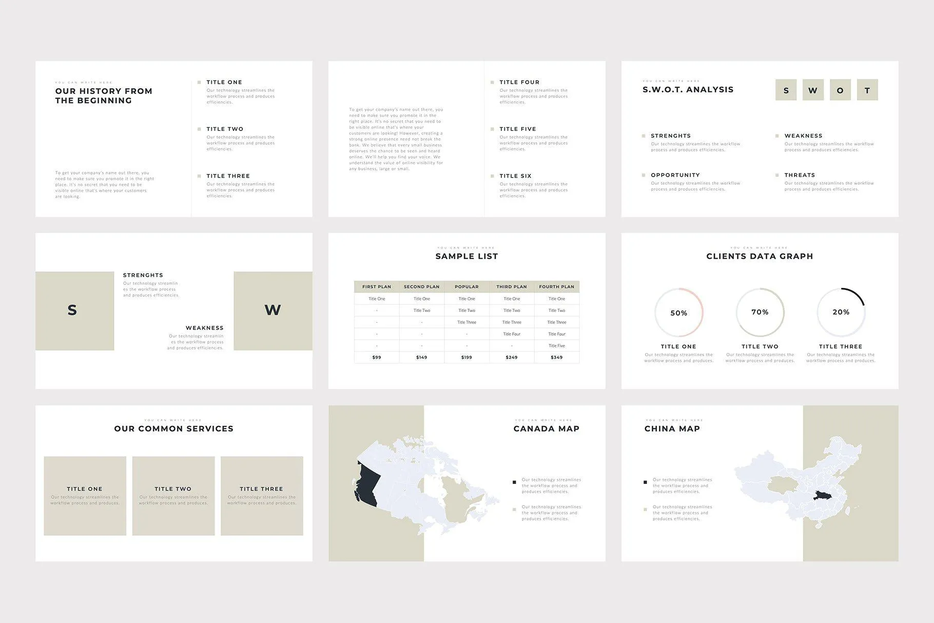 Boneti Minimalist Google Slides