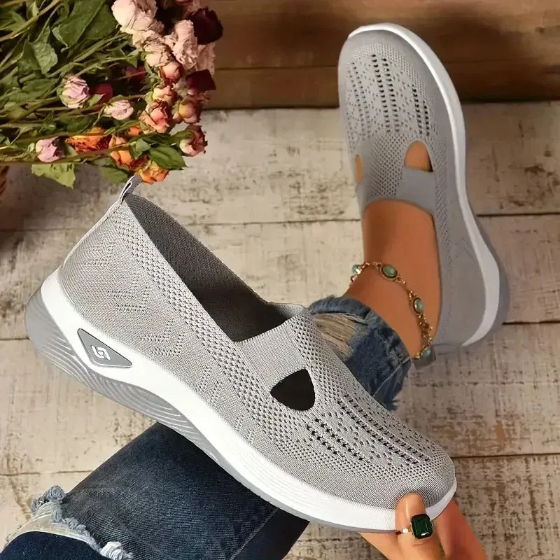 Breathable Hollow-Out Flats for Women