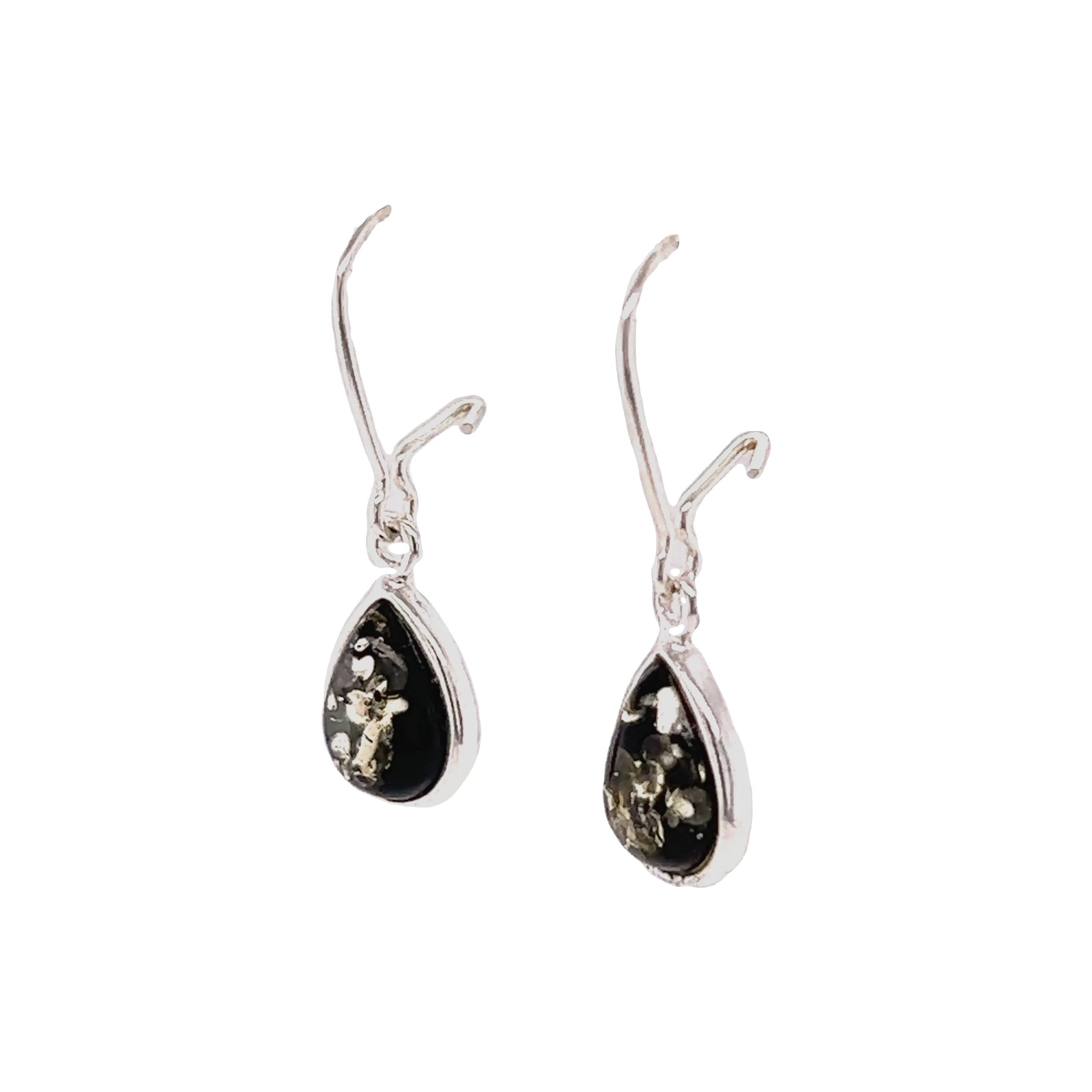 Charming Baltic Amber Teardrop Earrings