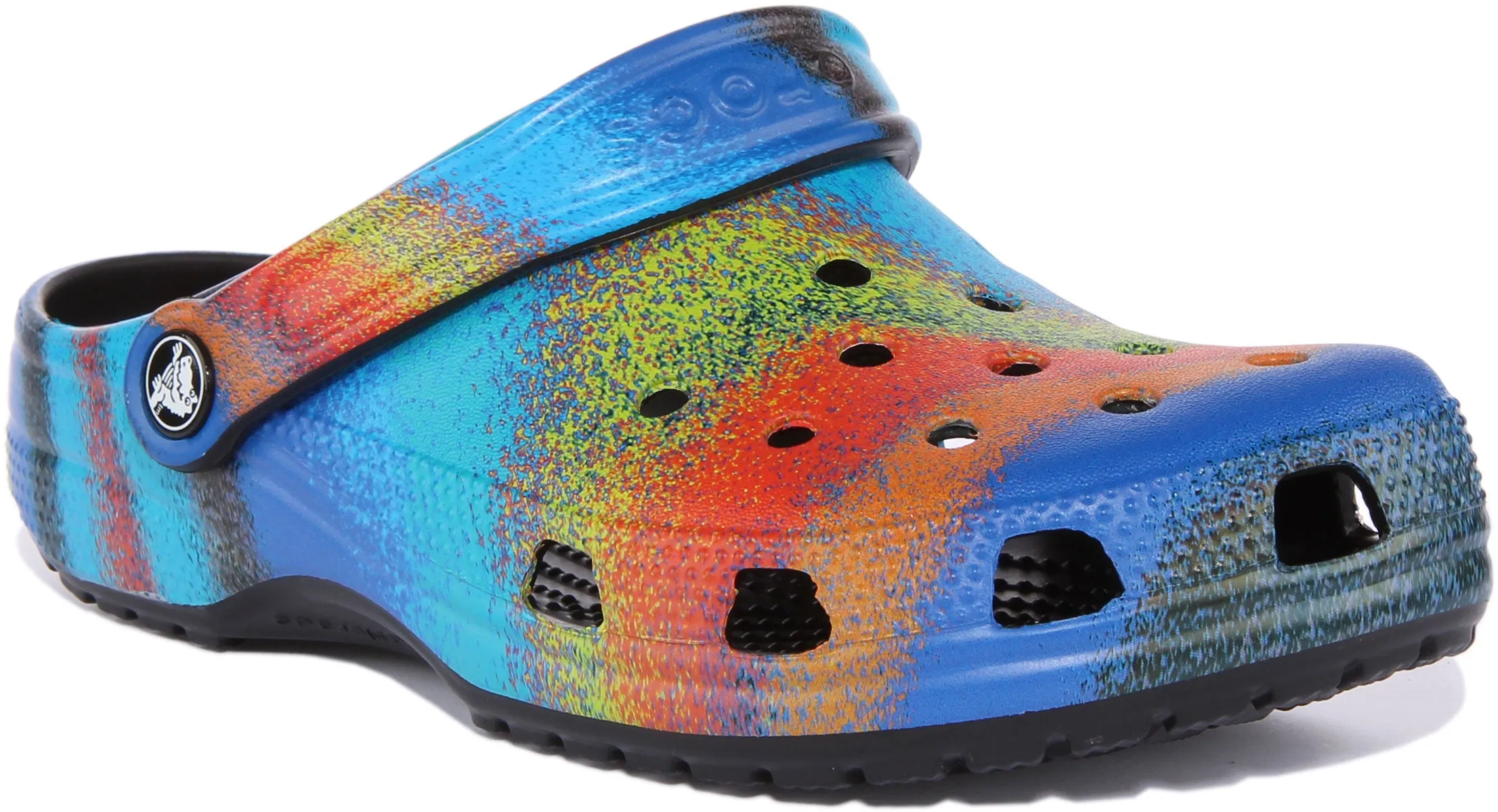 Crocs Classic Spray In Blue For Unisex