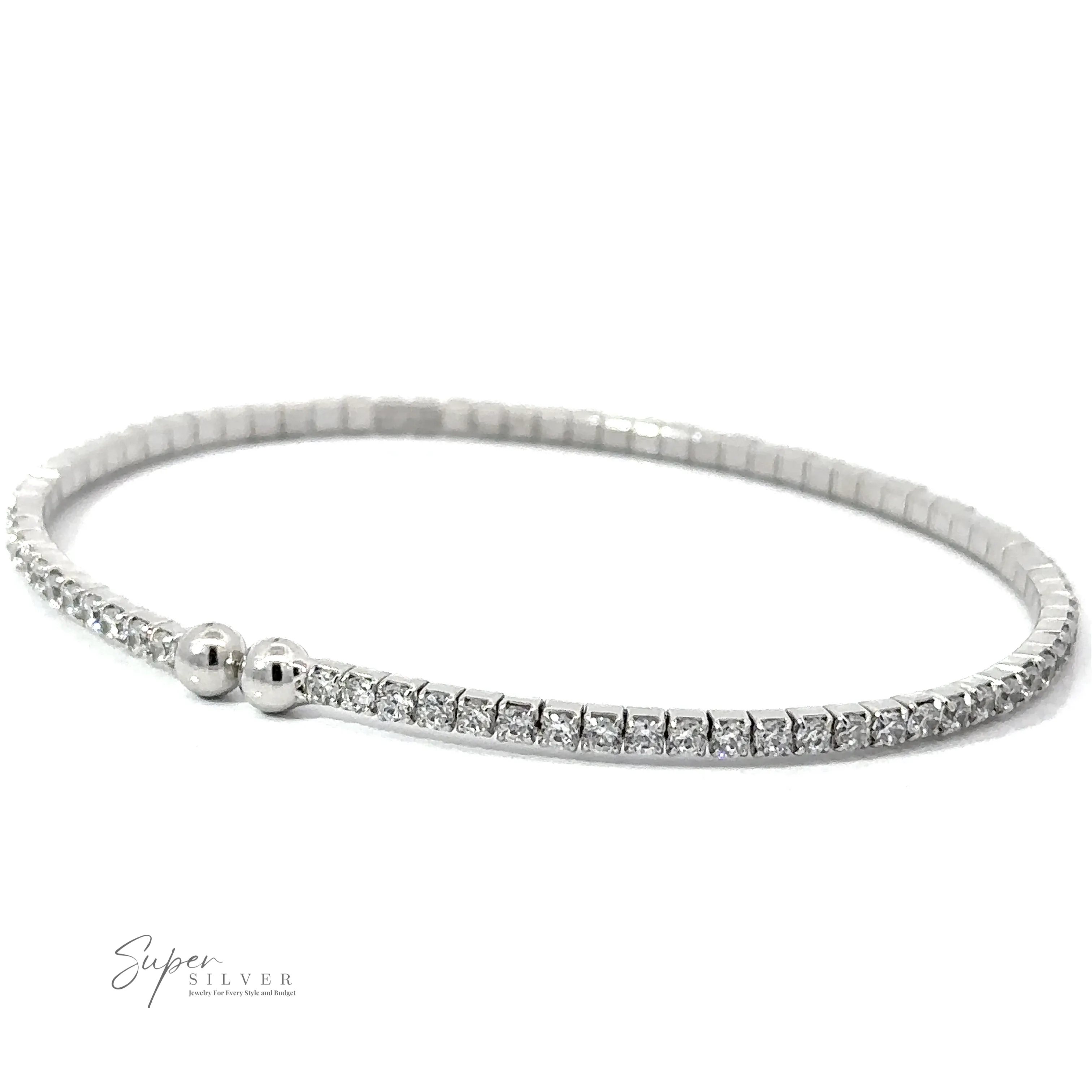 Cubic Zirconia Simple Wrap Bracelet