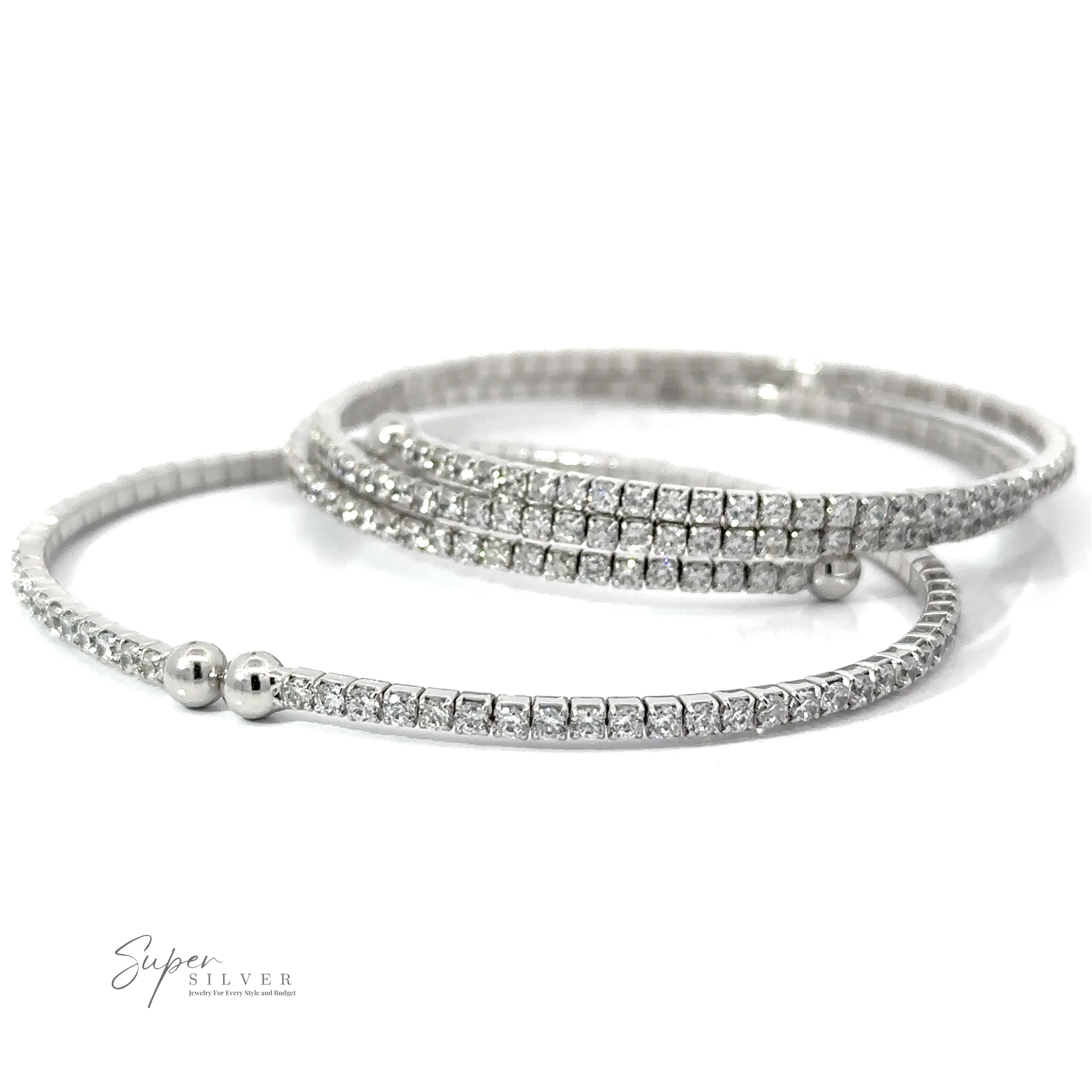 Cubic Zirconia Simple Wrap Bracelet