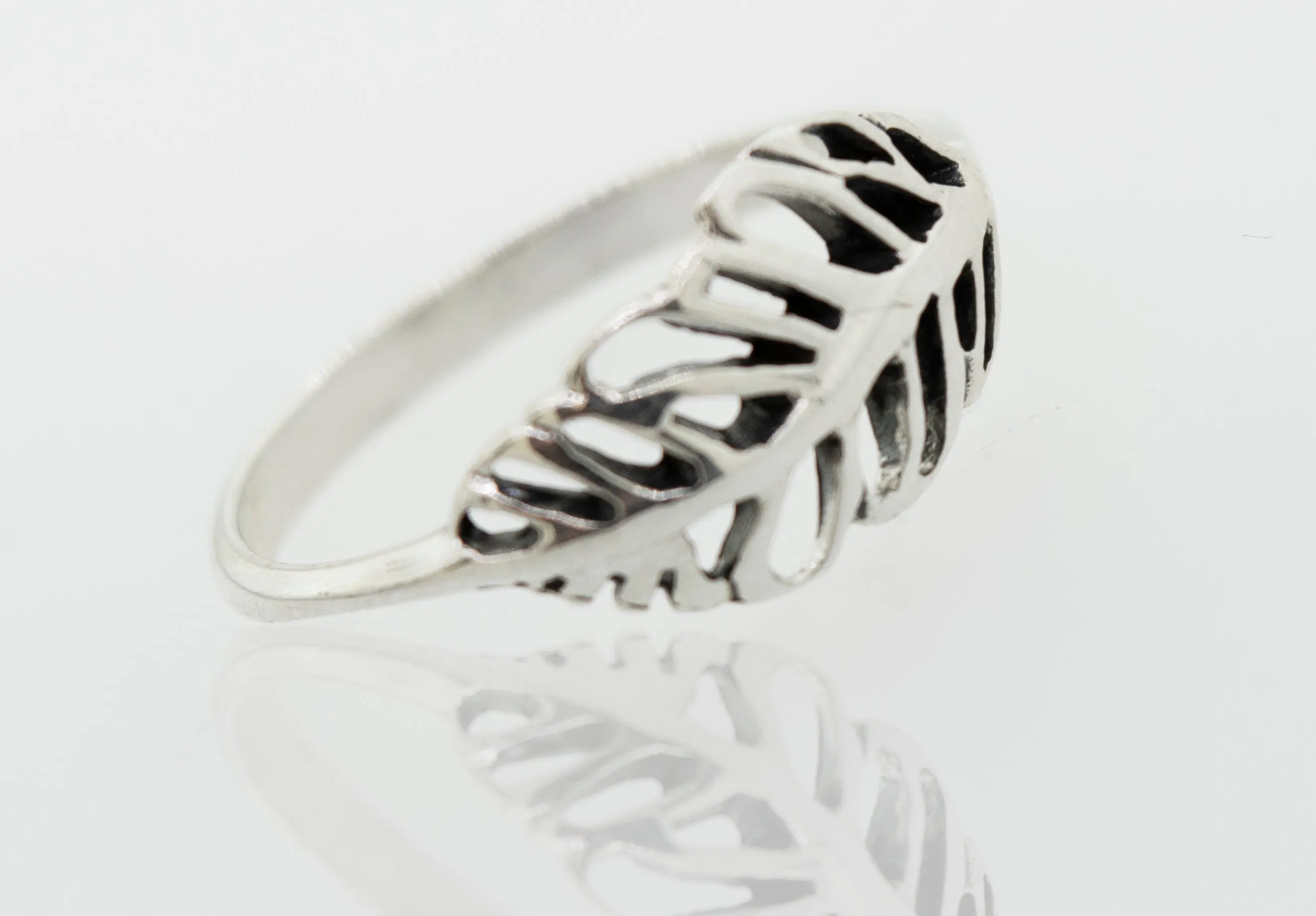 Cutout Leaf Ring