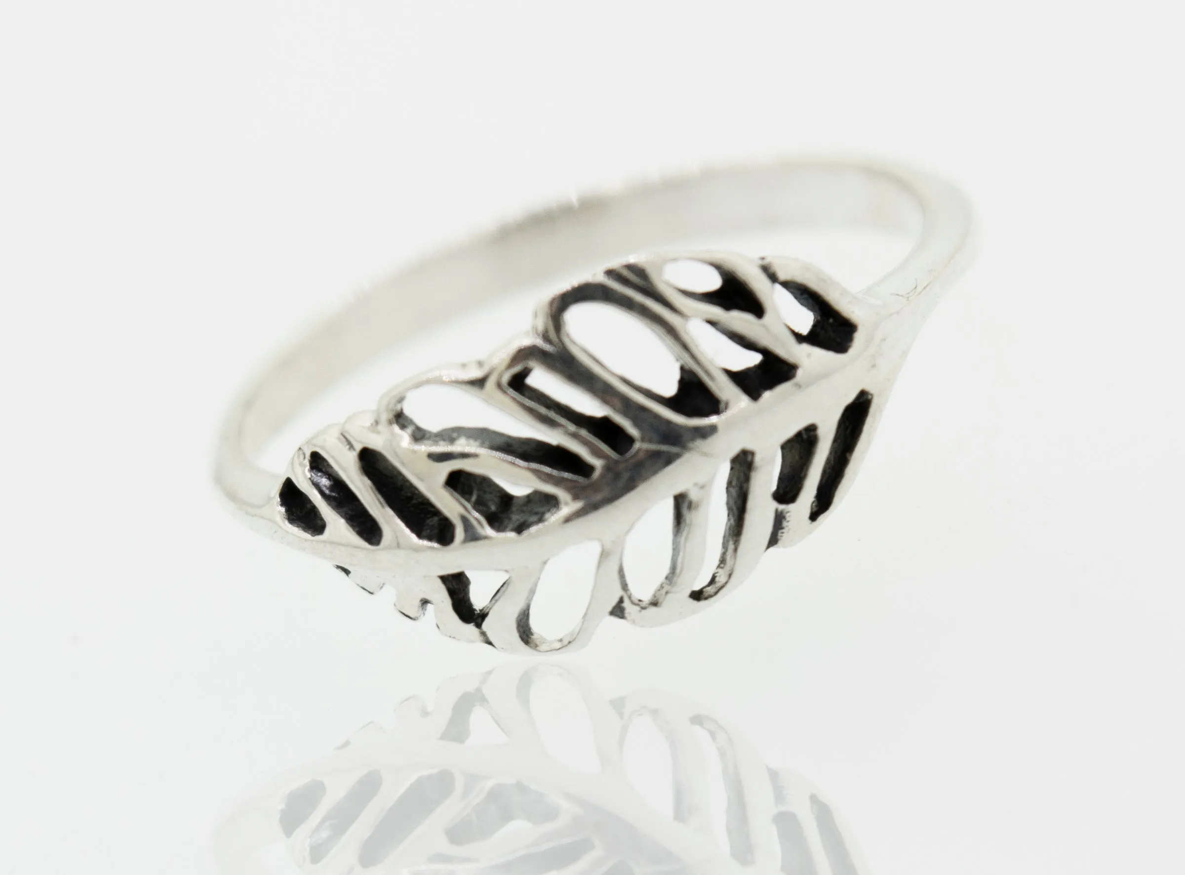 Cutout Leaf Ring