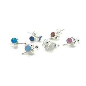 Dainty Opal Studs