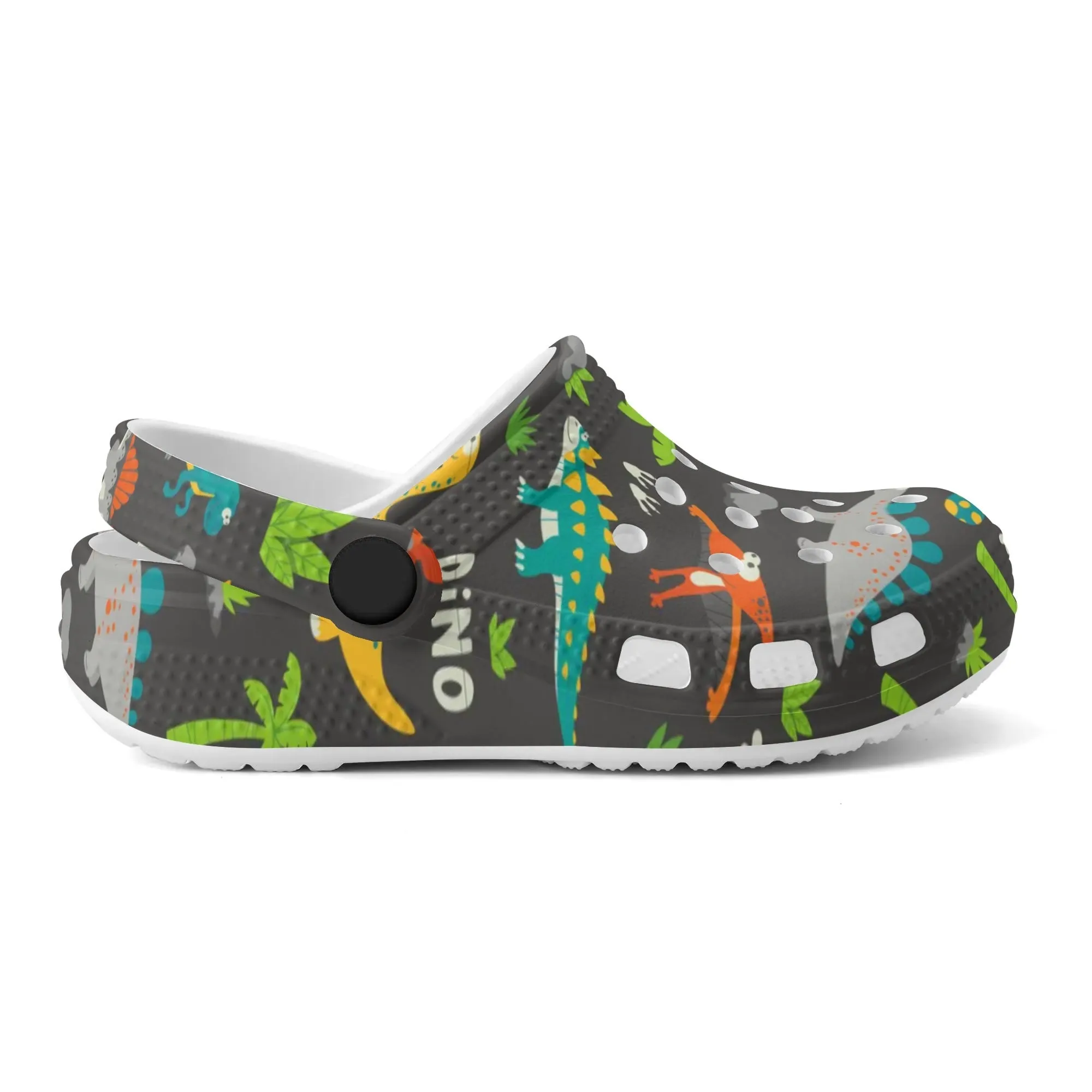 Dinosaur Clogs Kids All Over Printing Classic Sandals