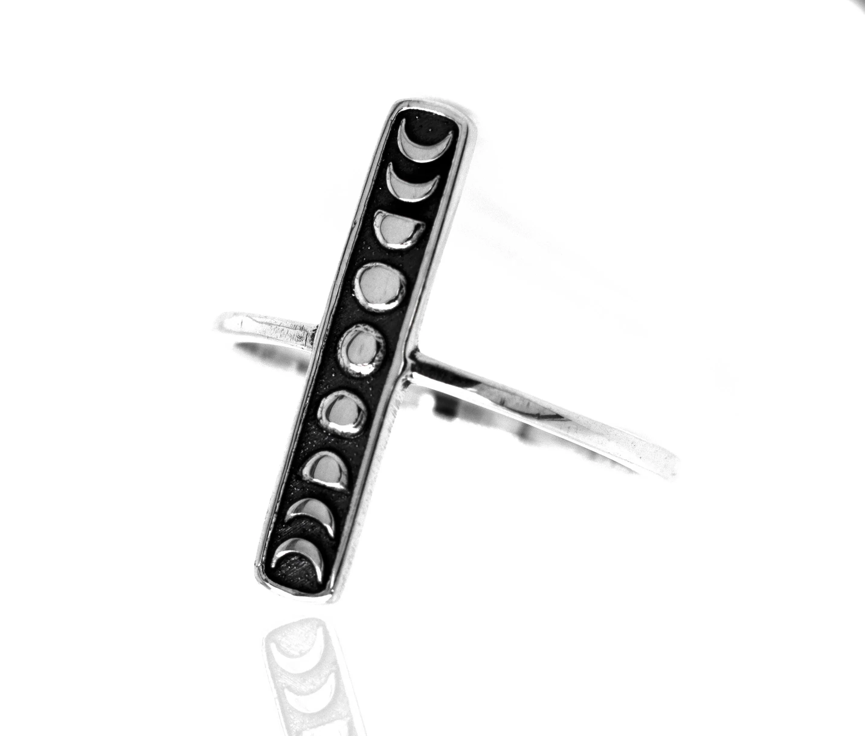 Elongated Moon Phases Ring