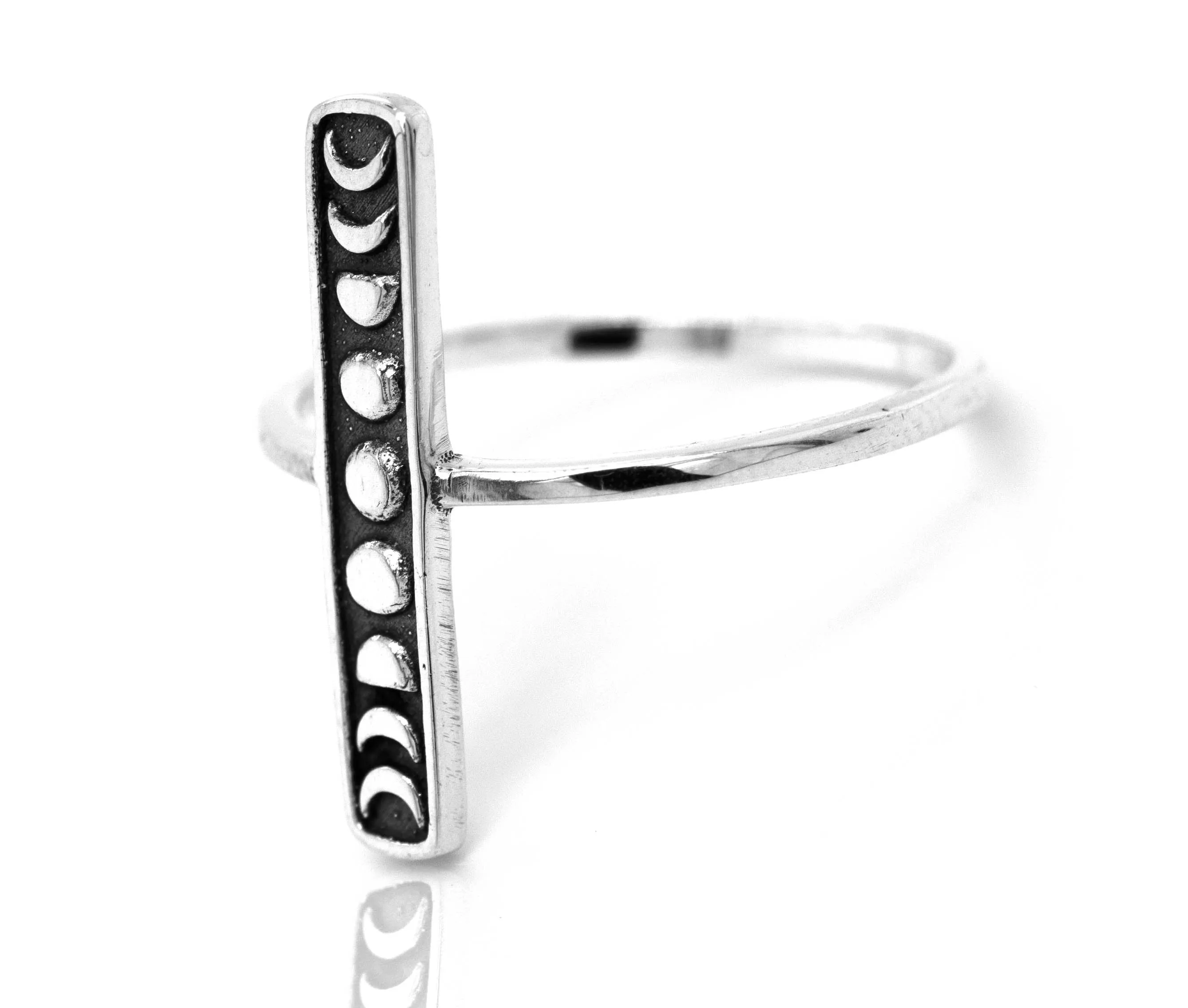 Elongated Moon Phases Ring