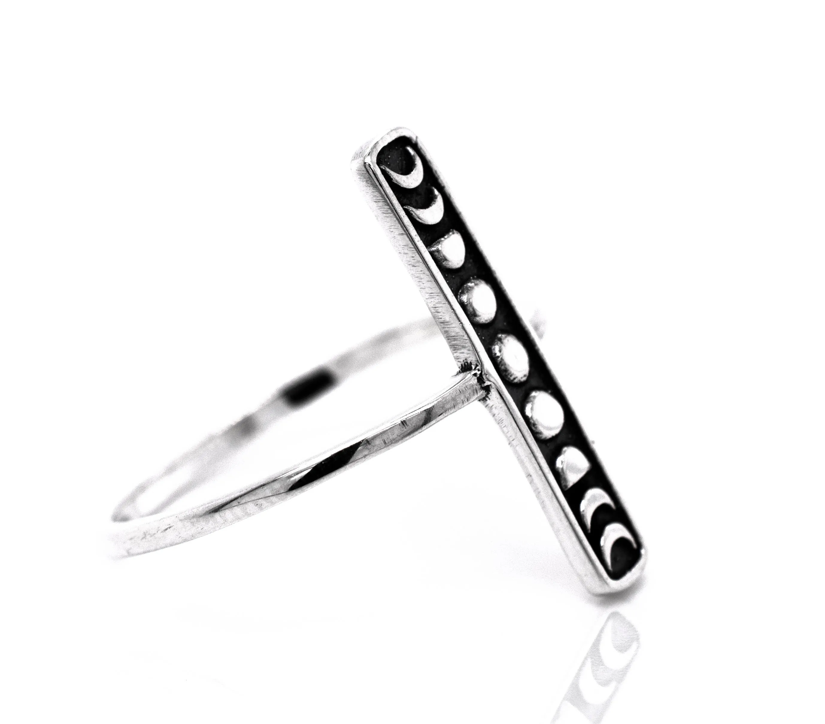 Elongated Moon Phases Ring