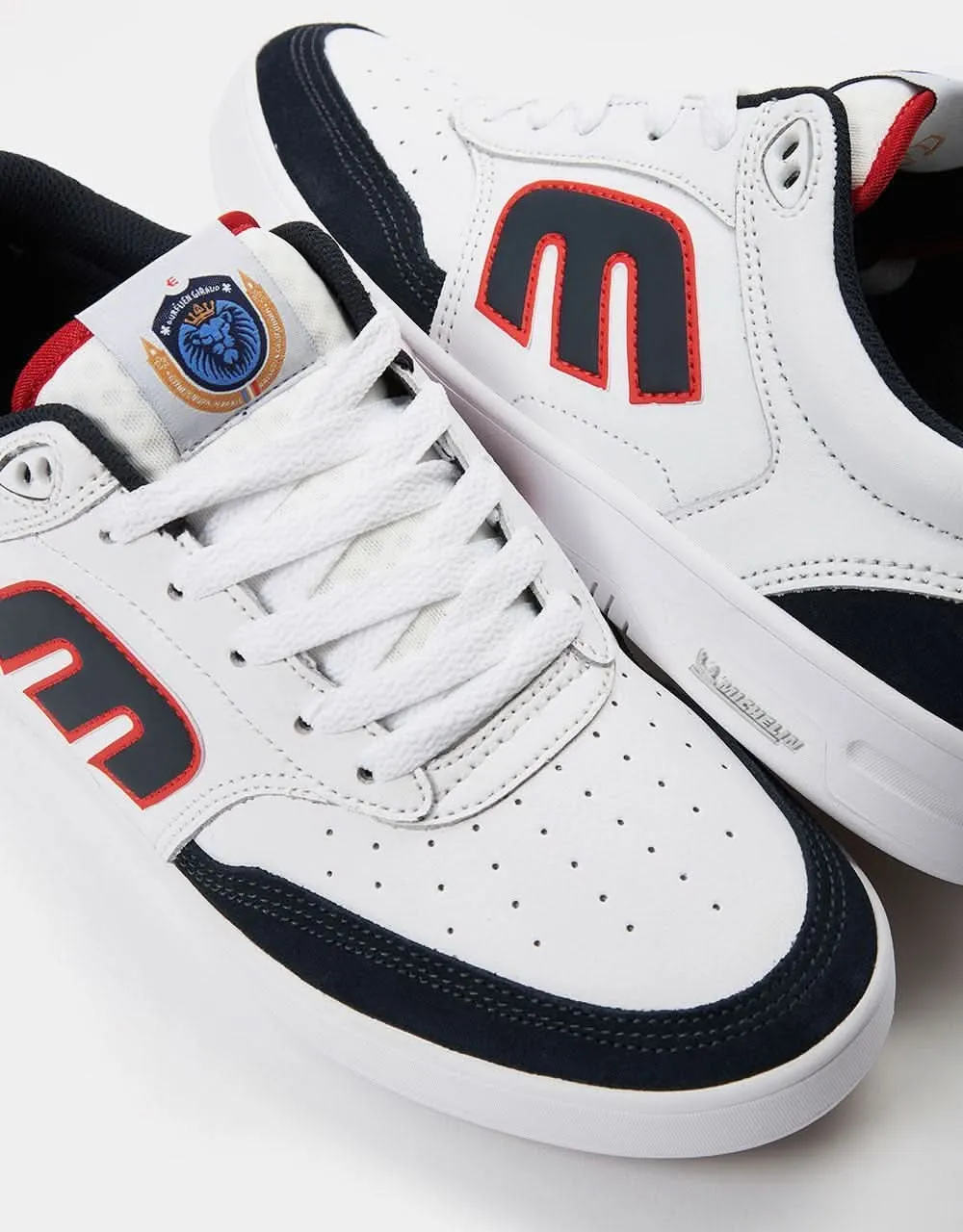 Etnies x Michelin The Aurelien Skate Shoes - White/Navy/Red