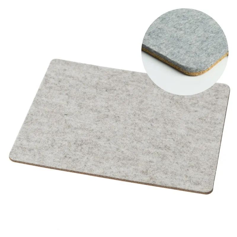 Felt Double-sided Office Mousepad Warm and Non-slip Desk Writing Pad