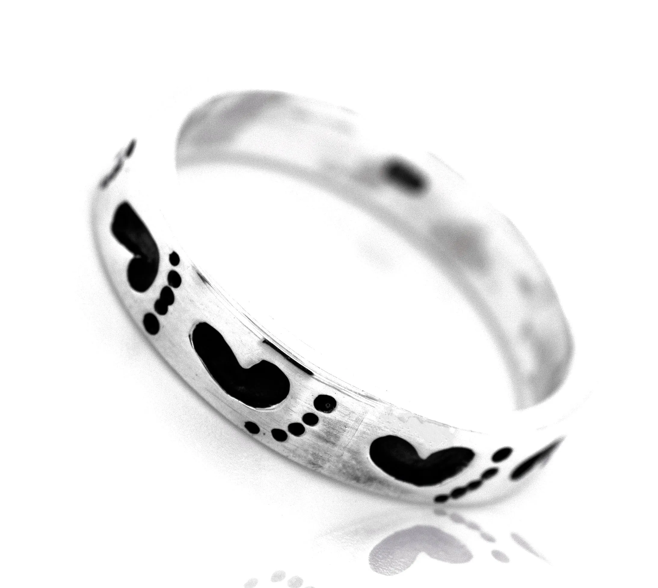 Footprint Band Ring