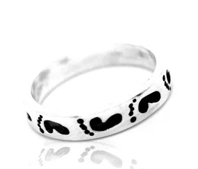 Footprint Band Ring