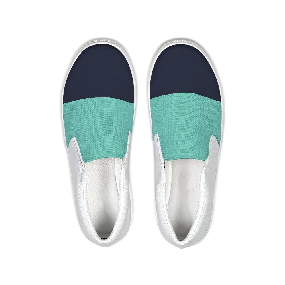 FYC Color Block Canvas Slip-On Casual Shoes (men's and women's sizing)