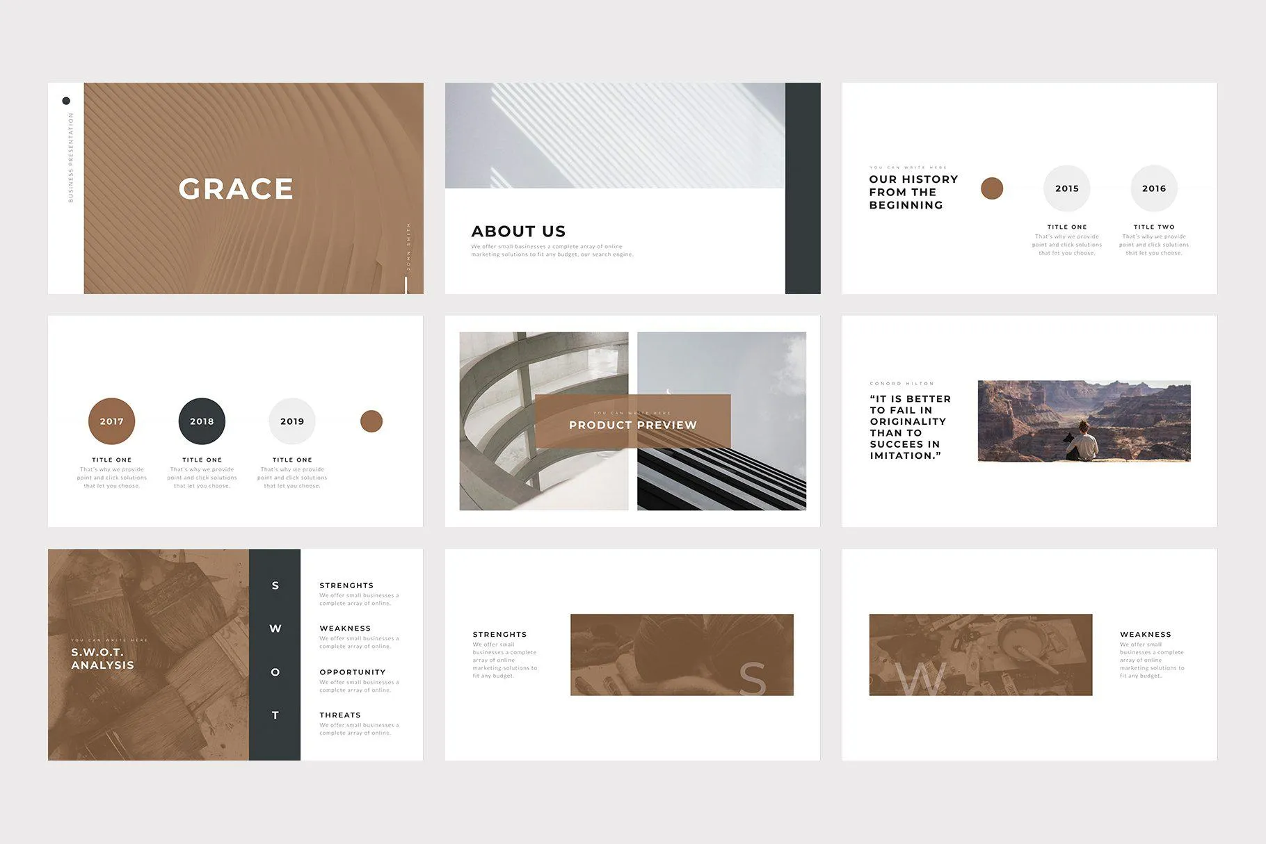 Grace Minimal Google Slides