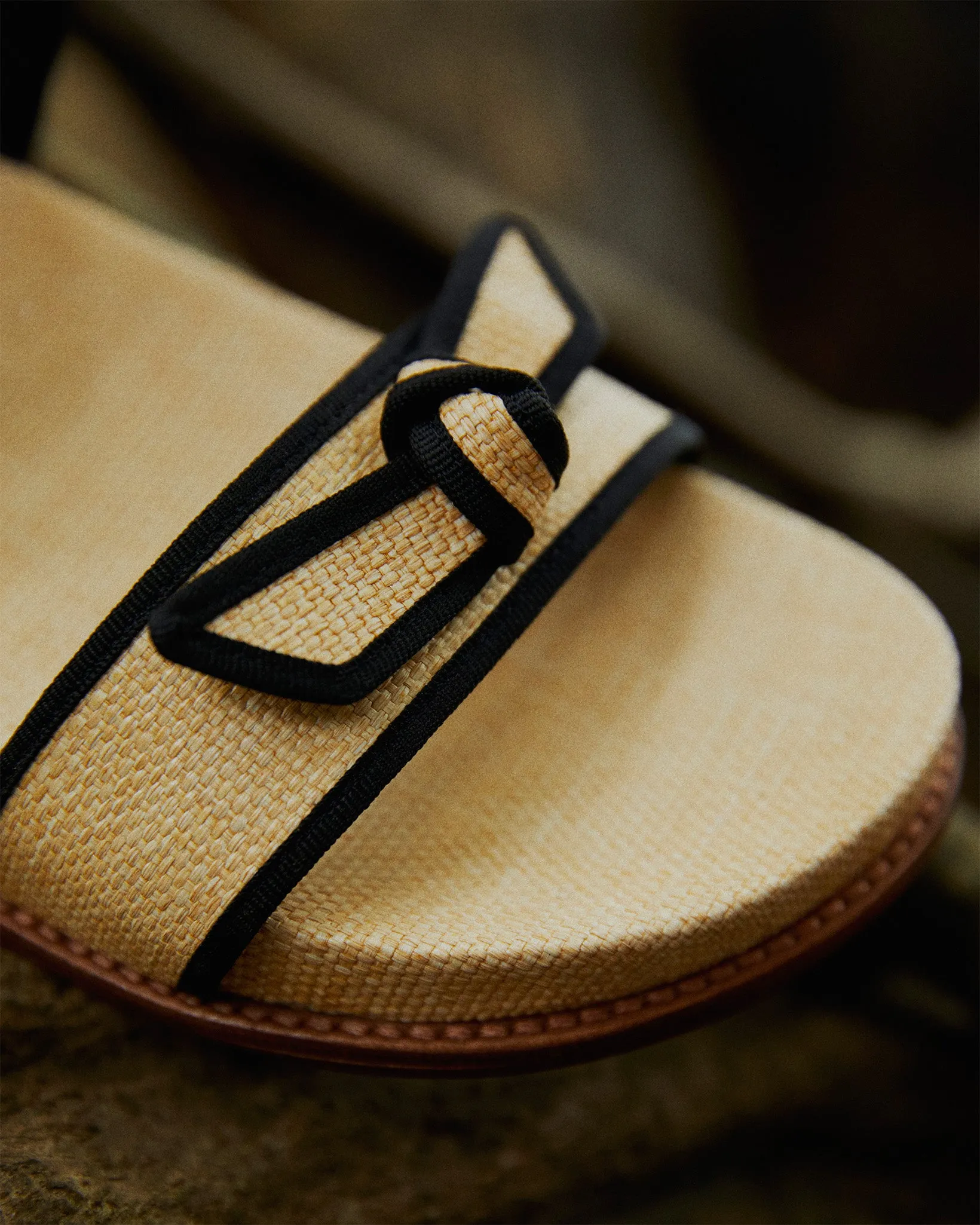 Grosgrain Raffia Sport Sandal