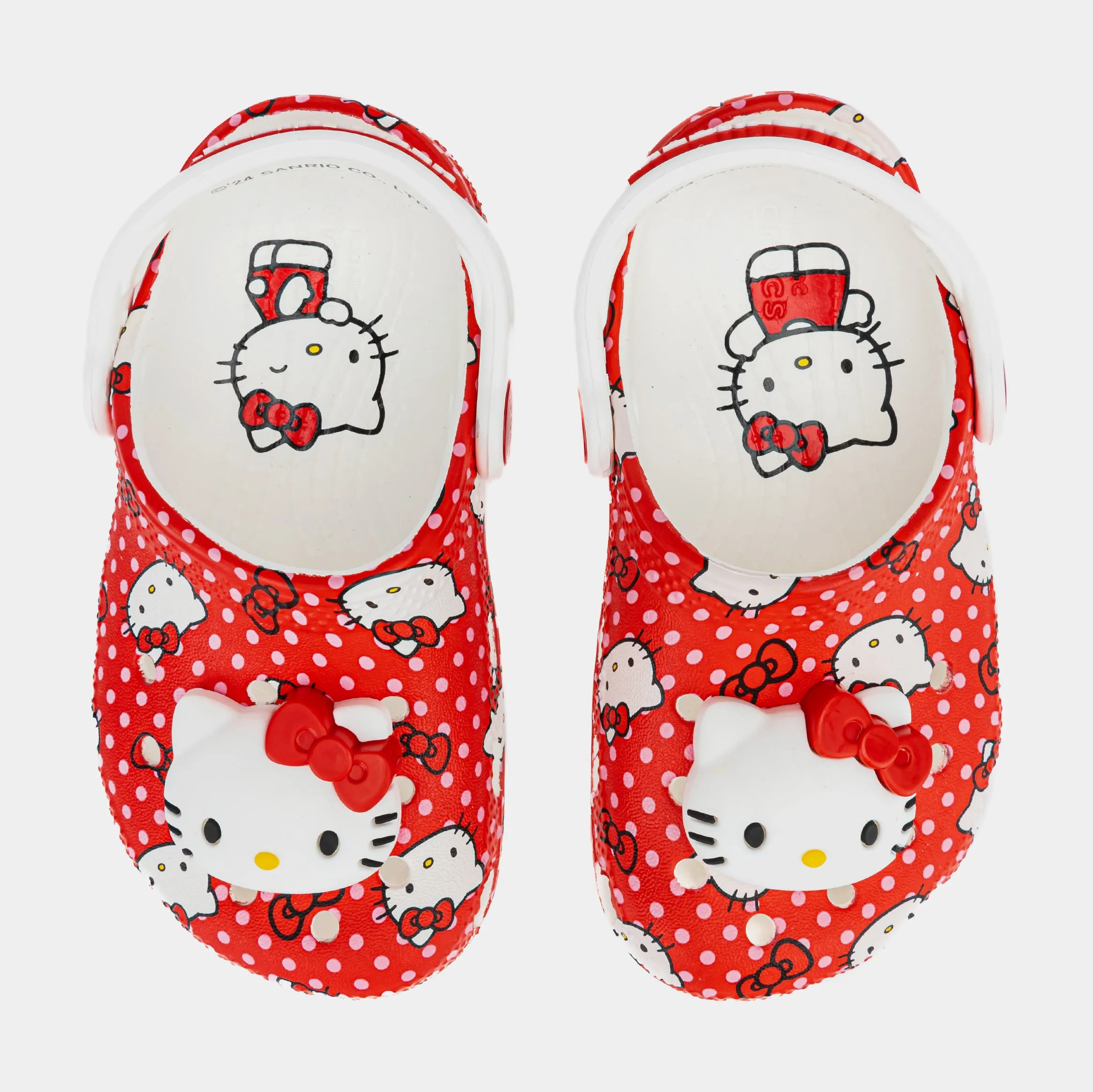 Hello Kitty Classic Clog Infant Toddler Sandals (Red)