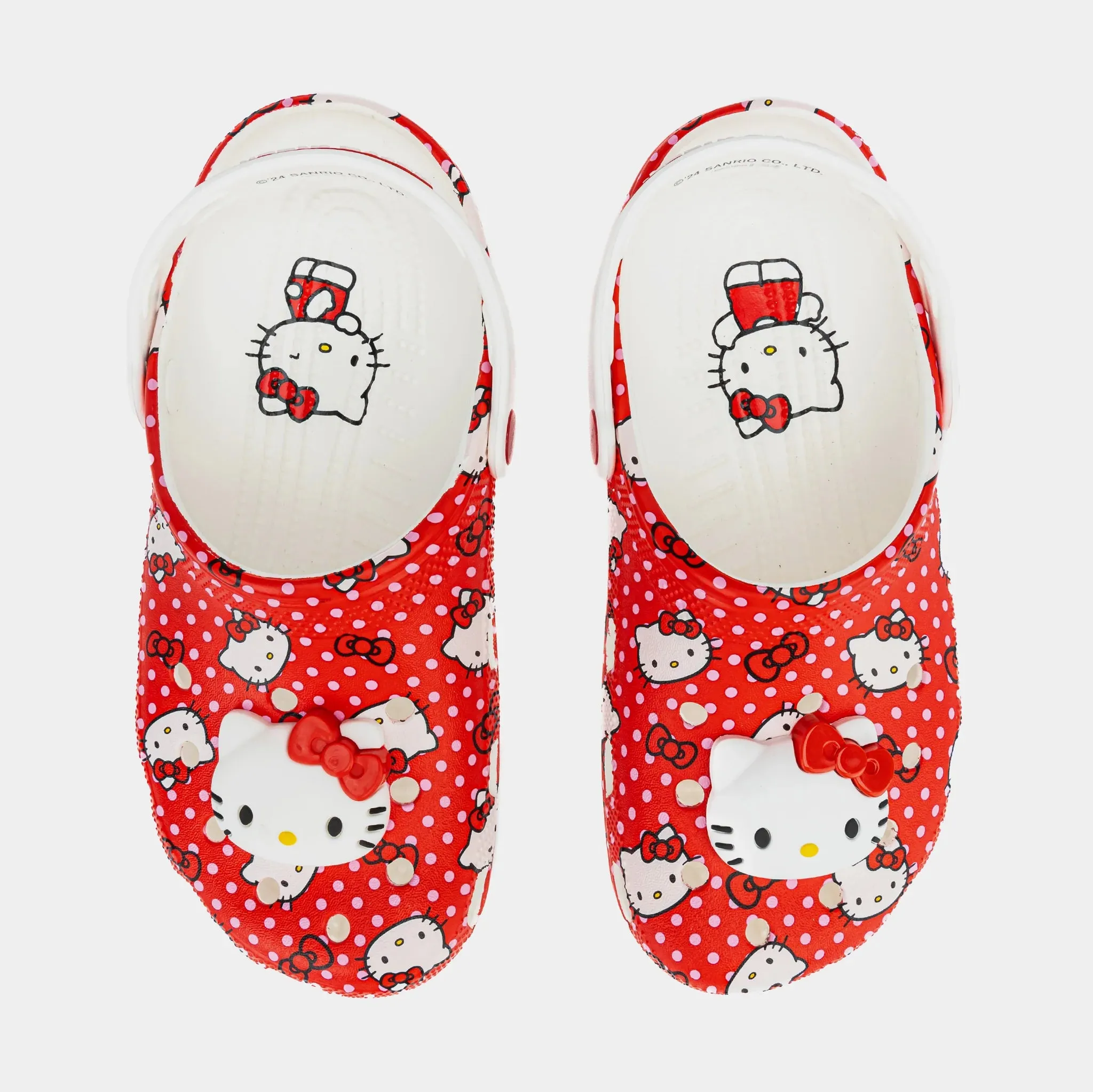 Hello Kitty Classic Clog Mens Sandals (Red/White)