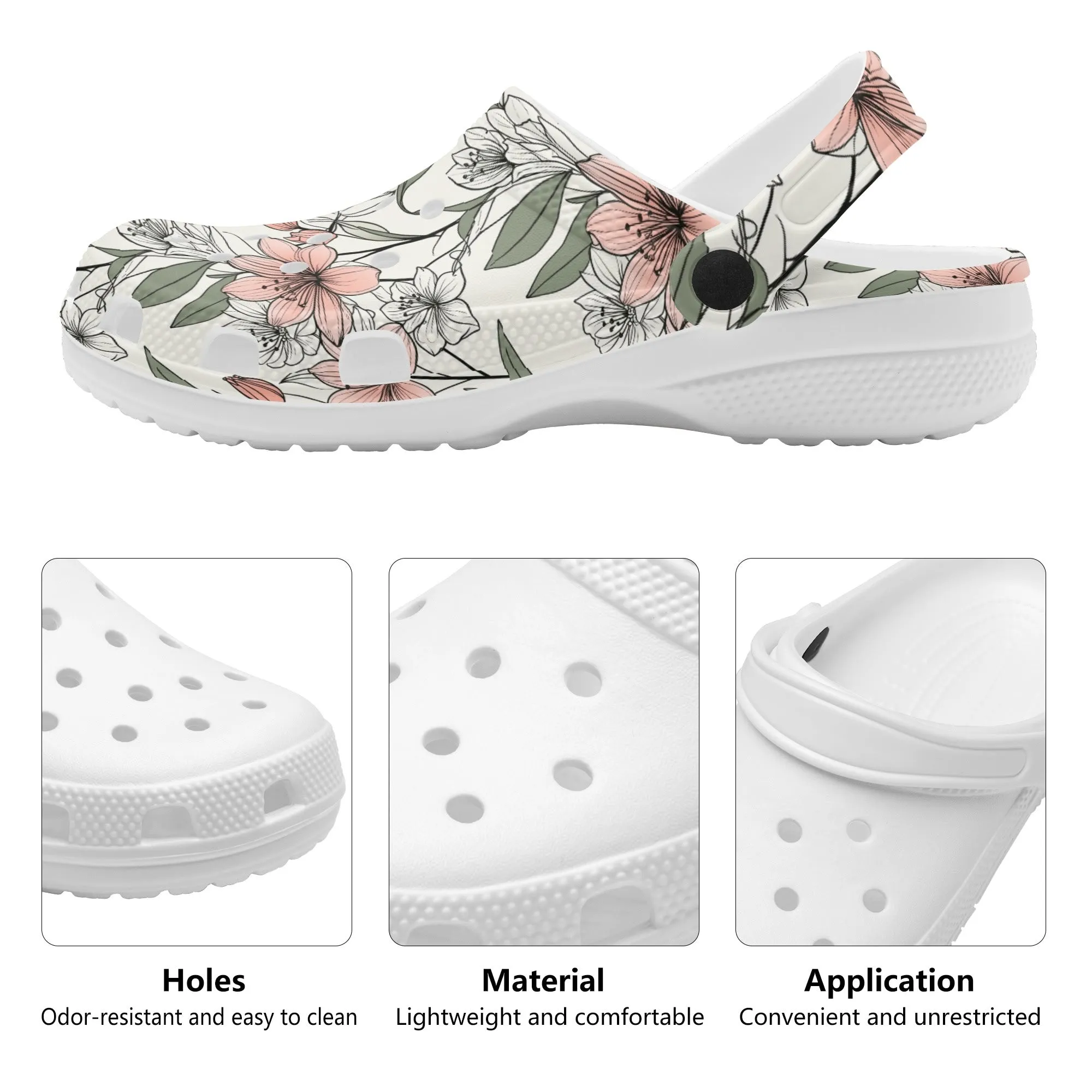 Japan Floral Womens Vented Sandals