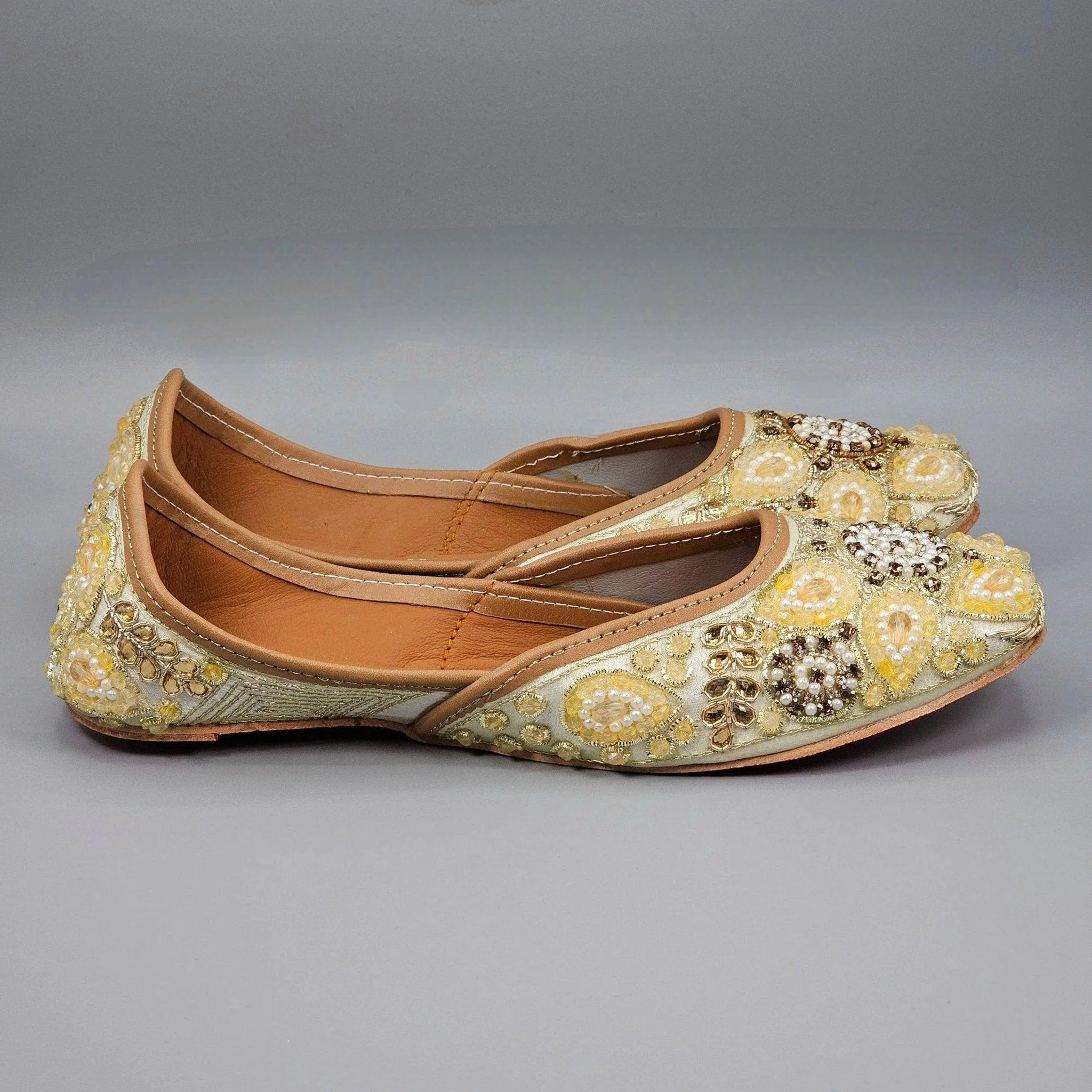 Kiran light Gold Bridal Jutti