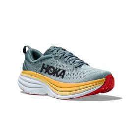 Men's Hoka Bondi 8 Color: Goblin Blue / Mountain Spring (EXTRA WIDE WIDTH)