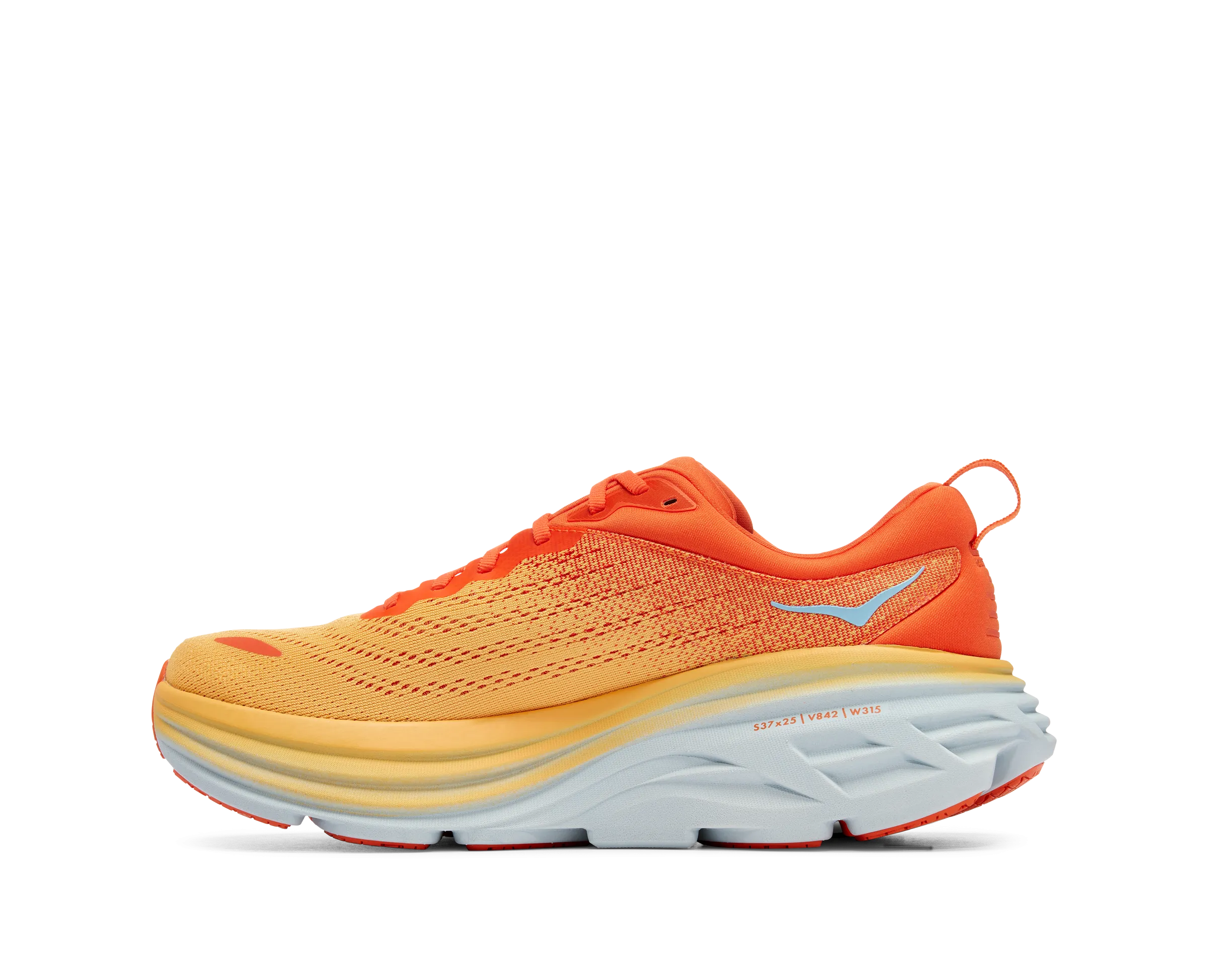 Men's Hoka Bondi 8 Color: Puffin's Bill / Amber Yellow