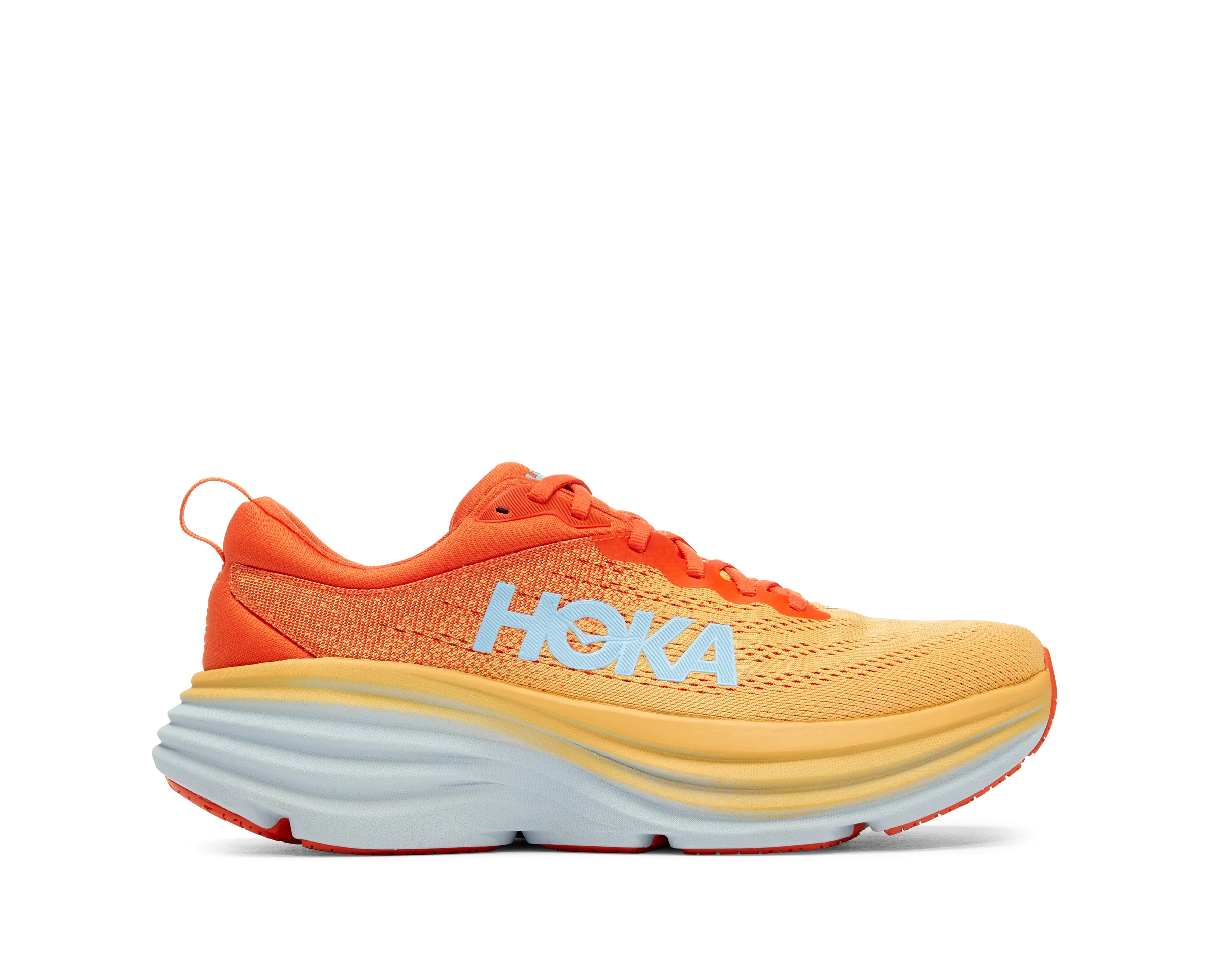 Men's Hoka Bondi 8 Color: Puffin's Bill / Amber Yellow