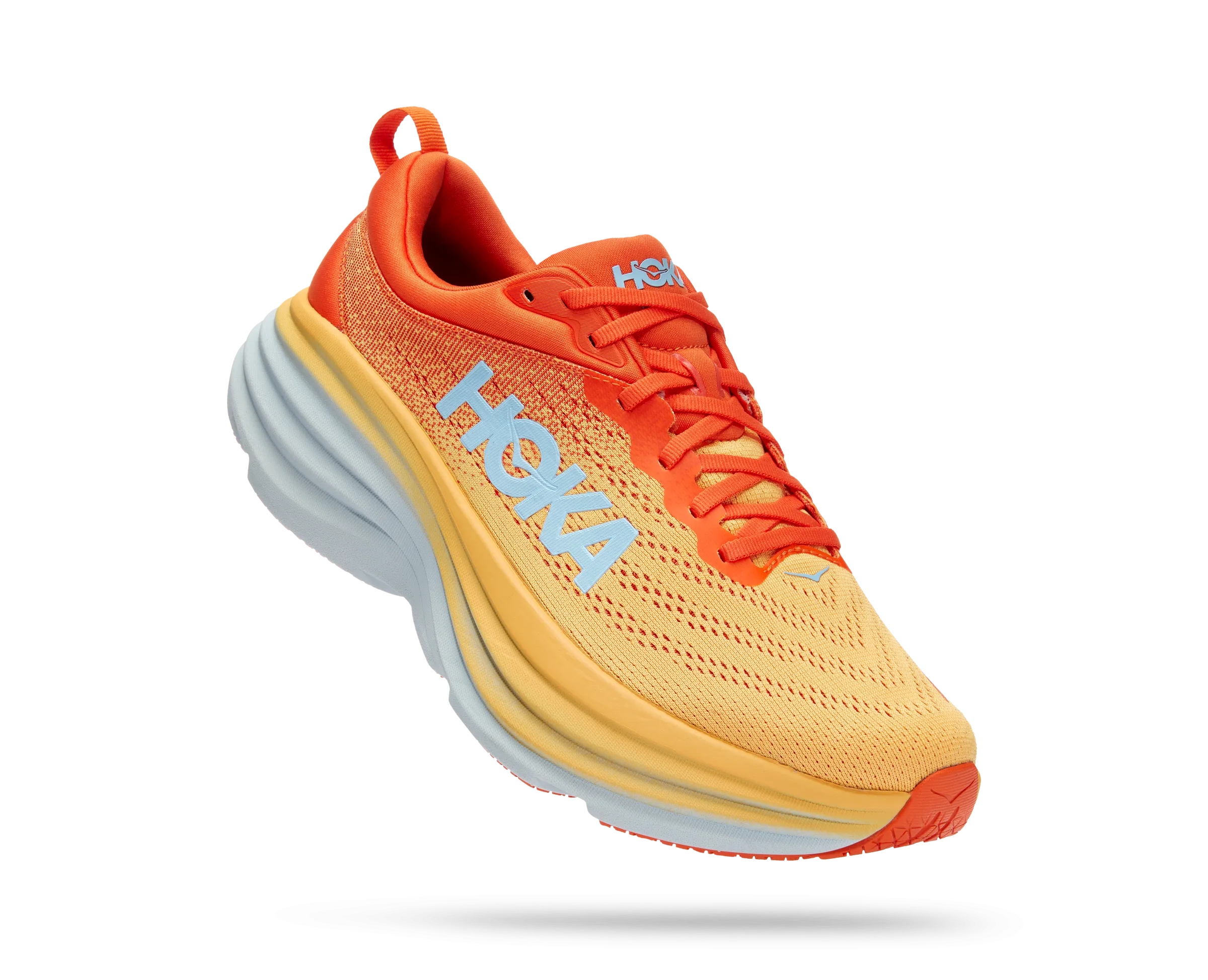 Men's Hoka Bondi 8 Color: Puffin's Bill / Amber Yellow