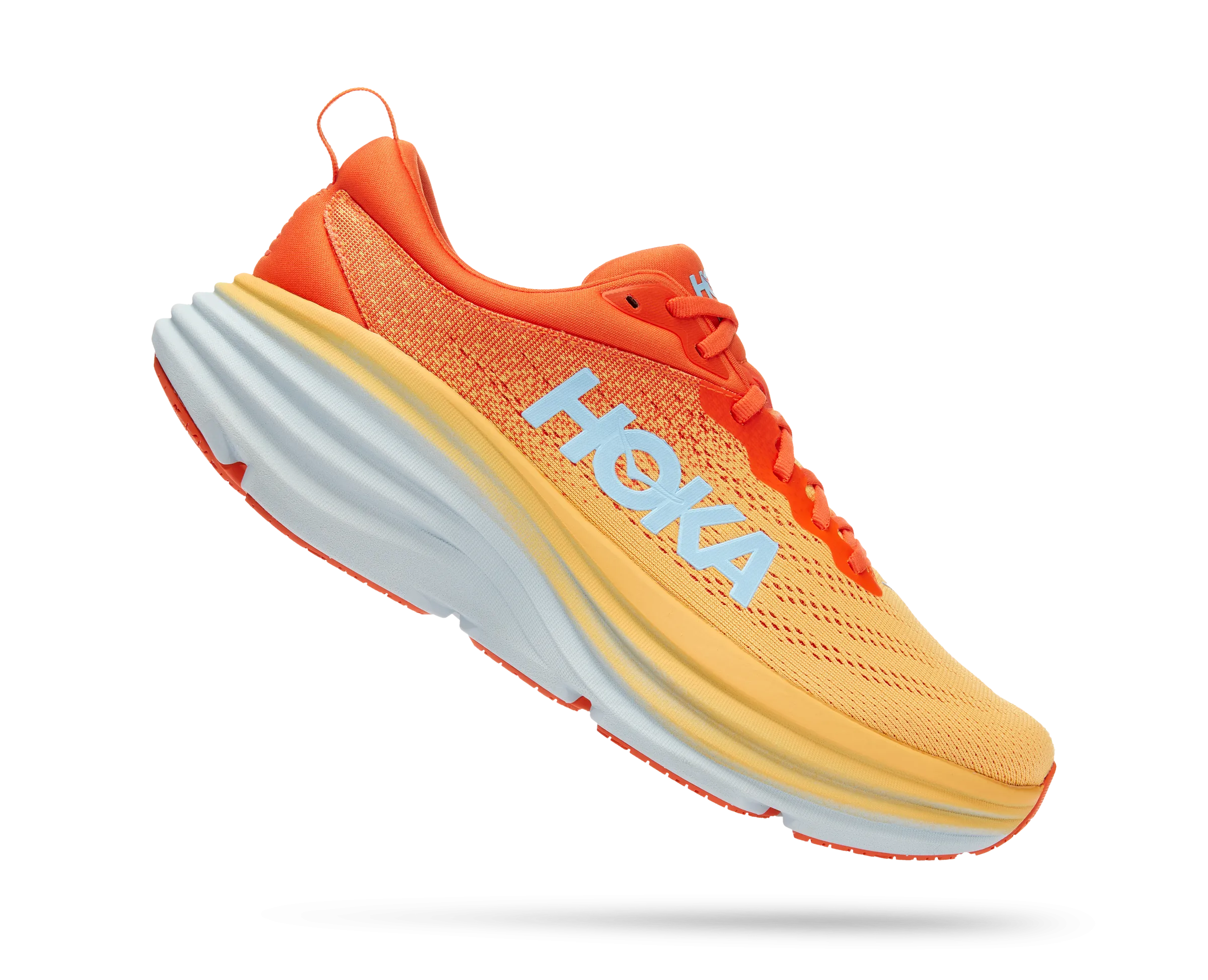 Men's Hoka Bondi 8 Color: Puffin's Bill / Amber Yellow