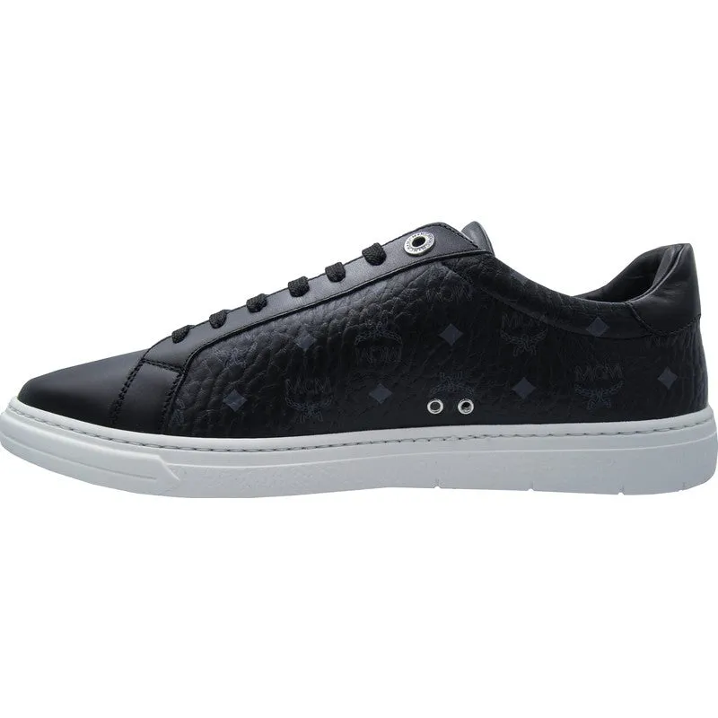 Men's Terrain Low Sneakers in Visetos, Black