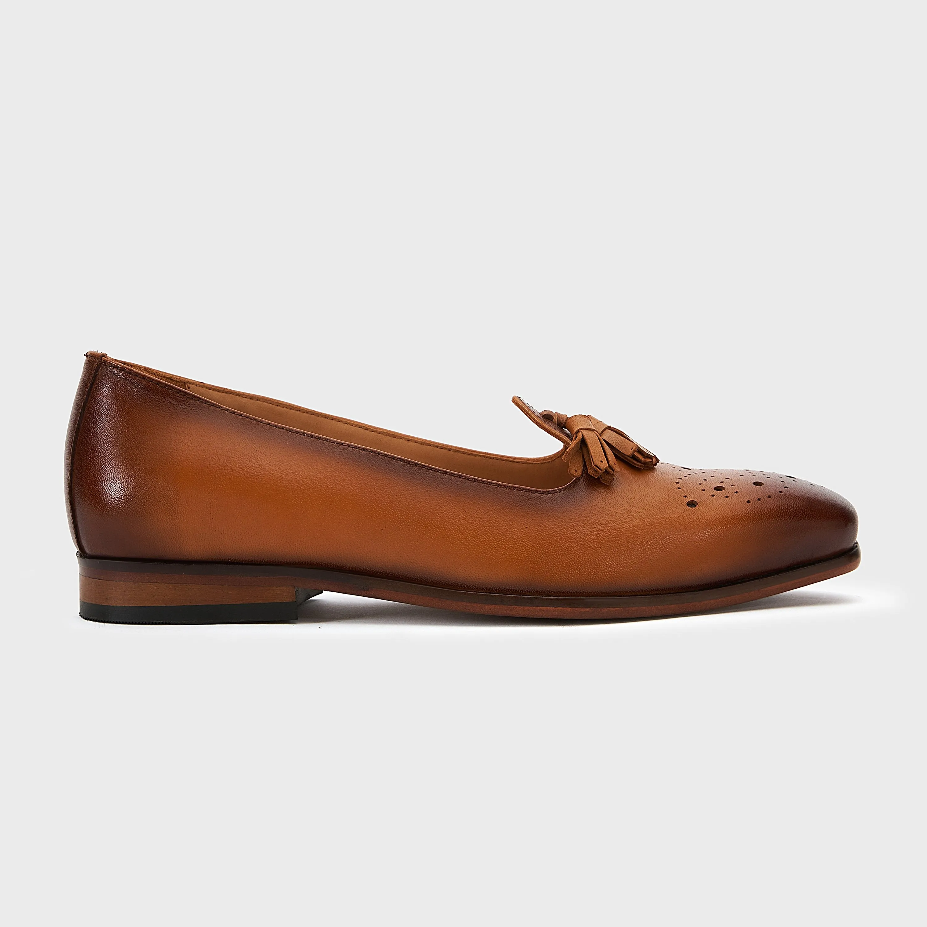 Nagra Tassel & Brogue | British Tan Leather