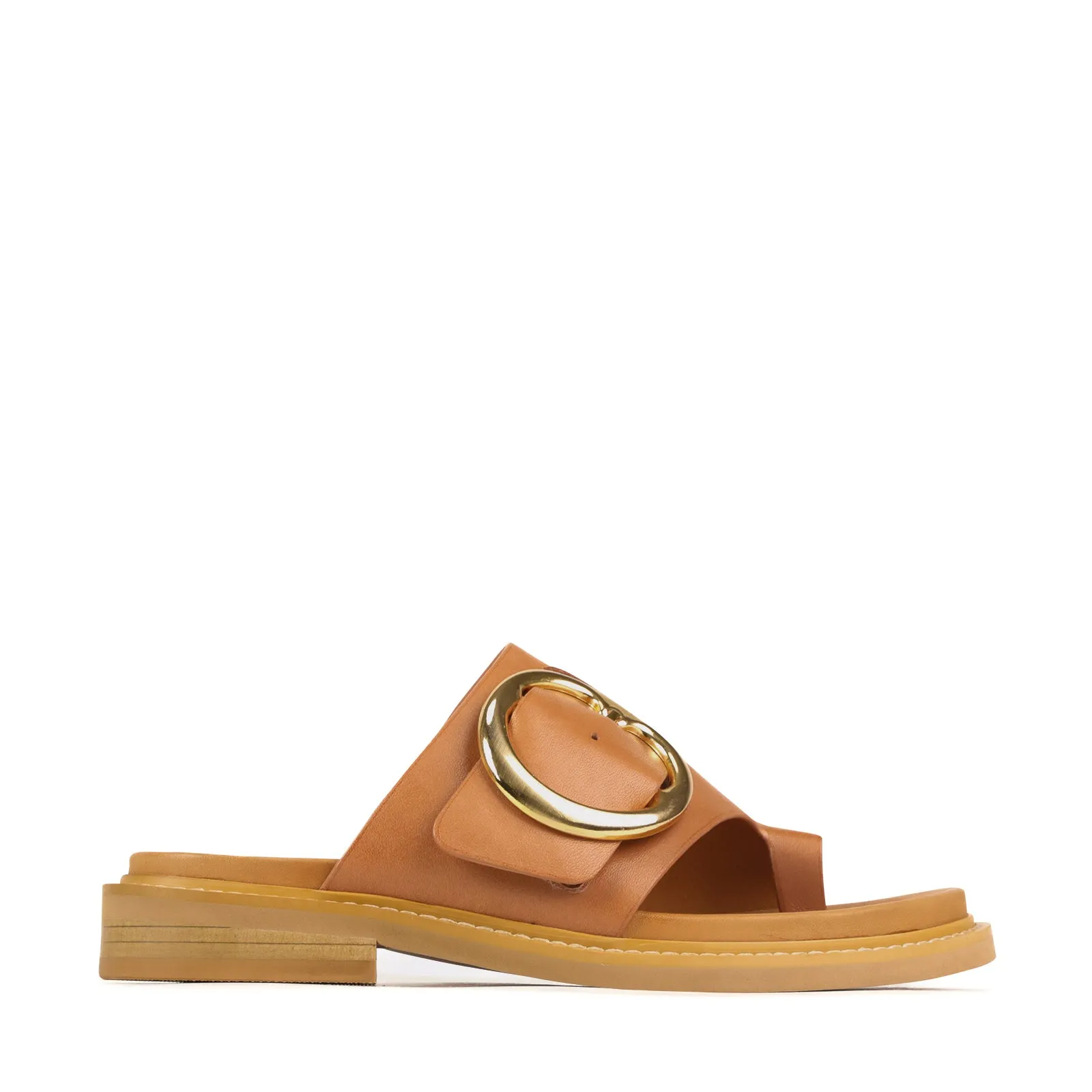 ORN LEATHER SLIDE SANDALS