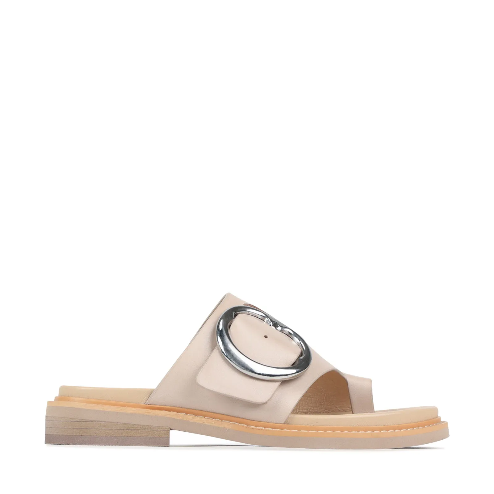 ORN LEATHER SLIDE SANDALS