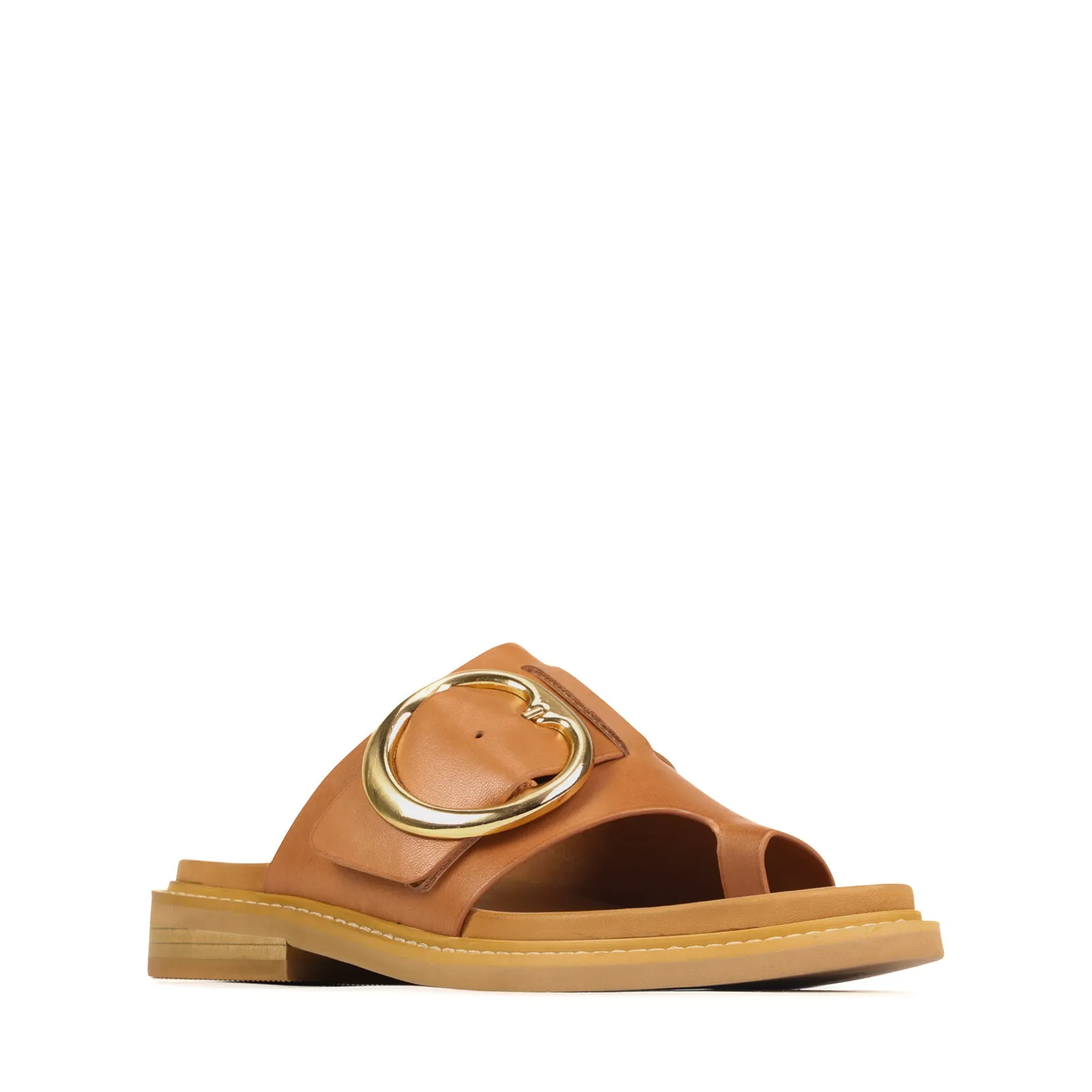 ORN LEATHER SLIDE SANDALS