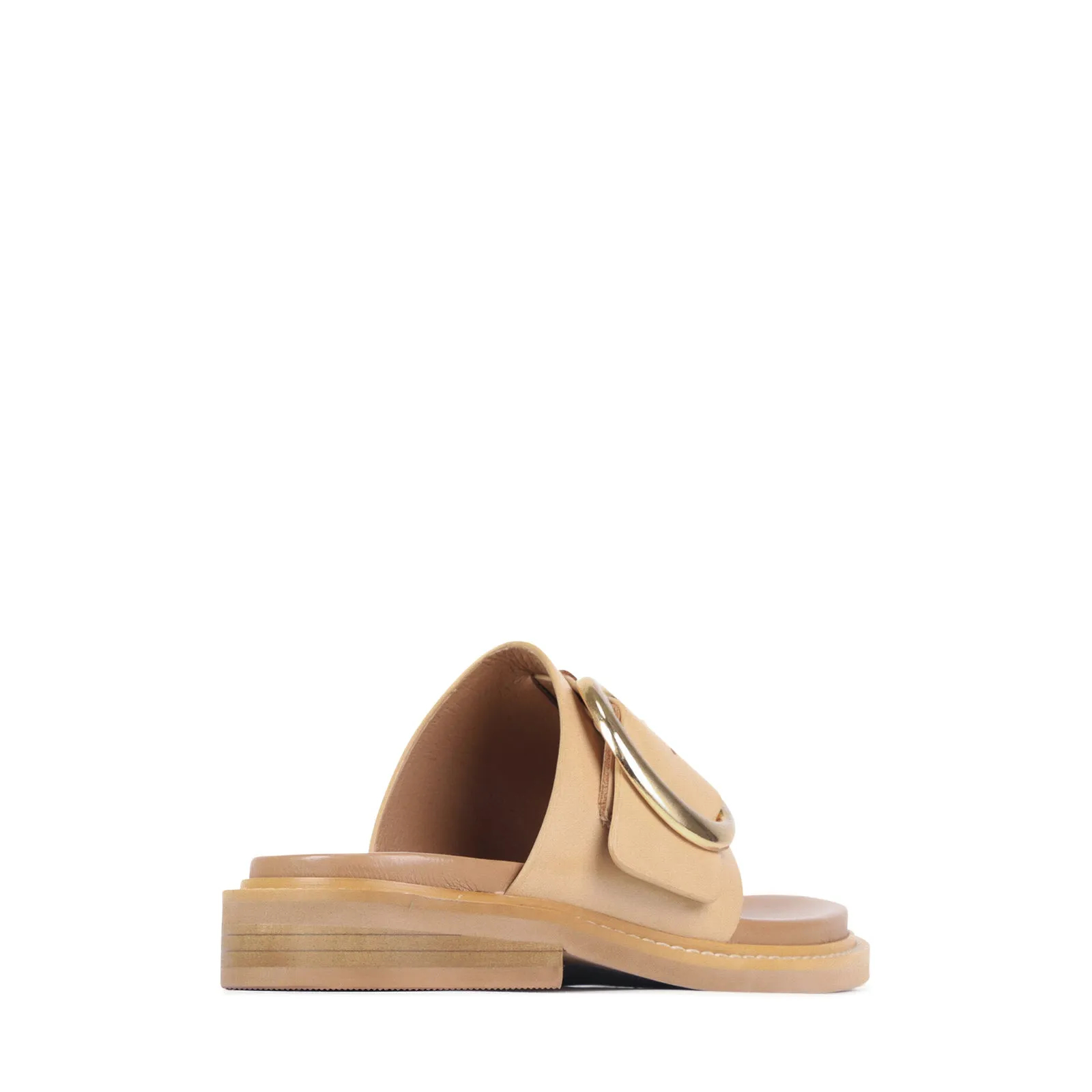 ORN LEATHER SLIDE SANDALS