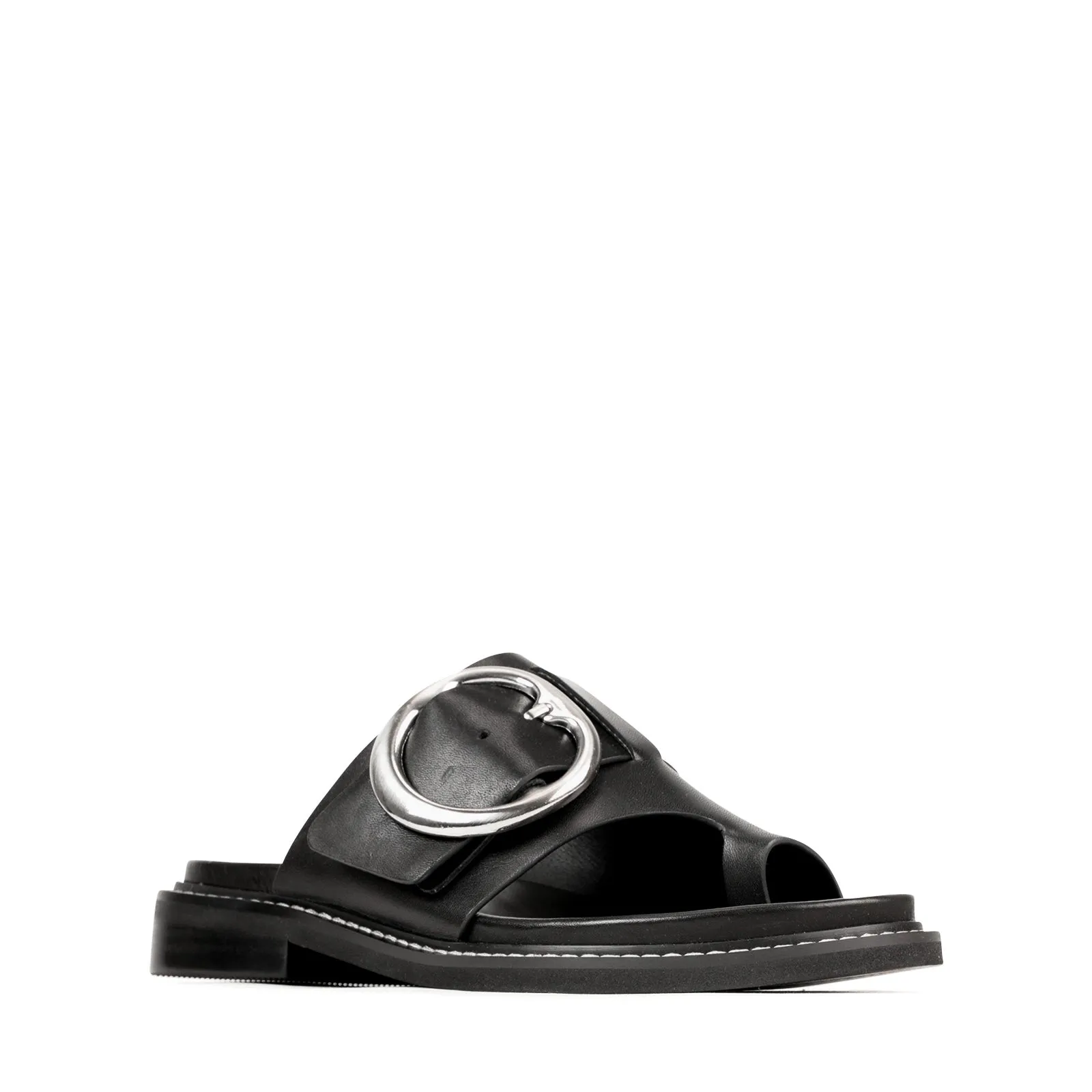 ORN LEATHER SLIDE SANDALS