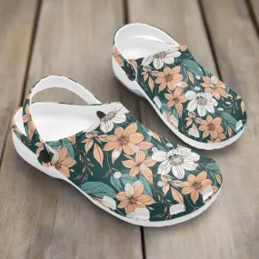 Pastel Floral Womens Vented Sandals